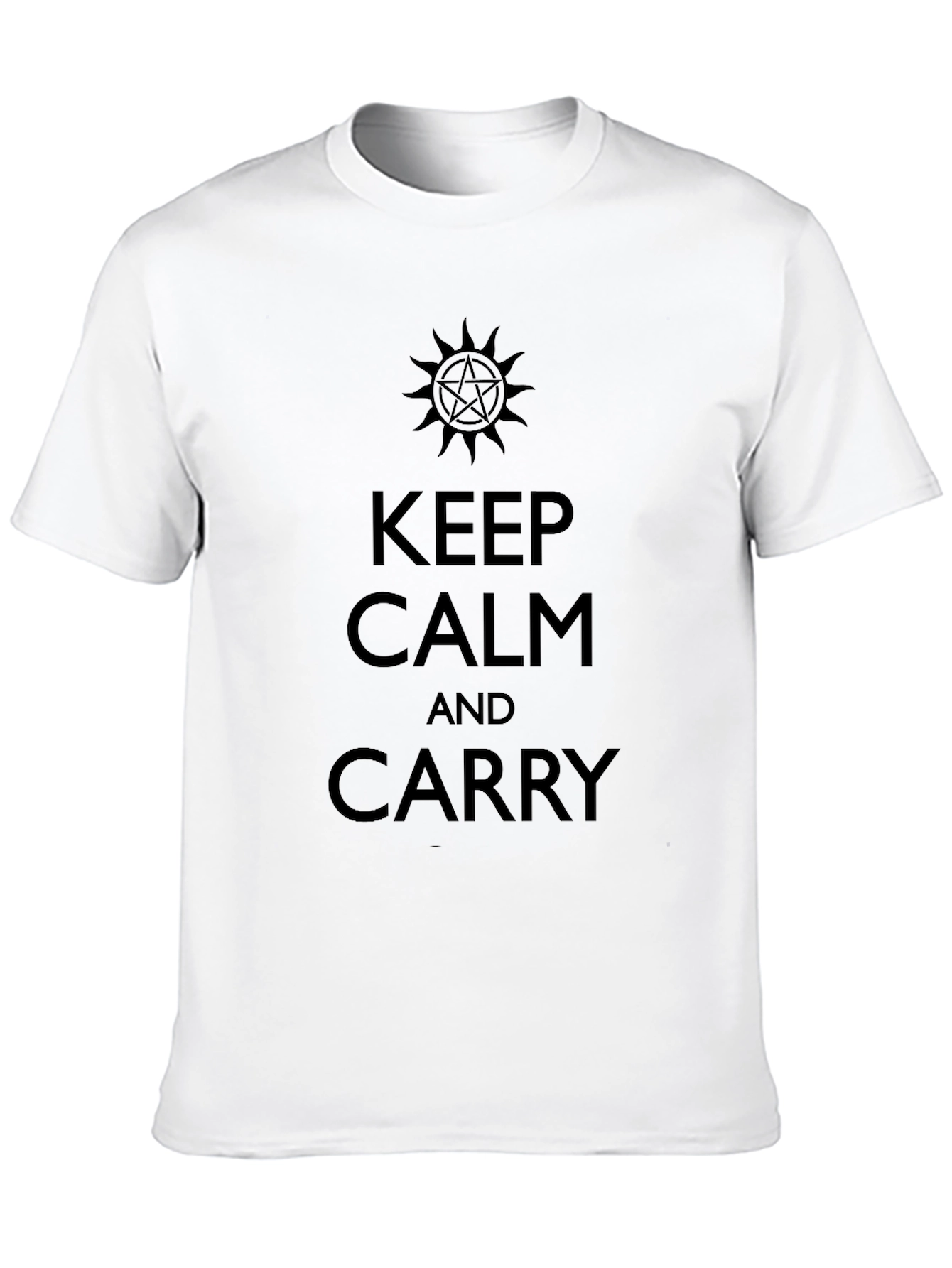 Keep Calm and Carry T-Shirt - Supernatural Inspired Design