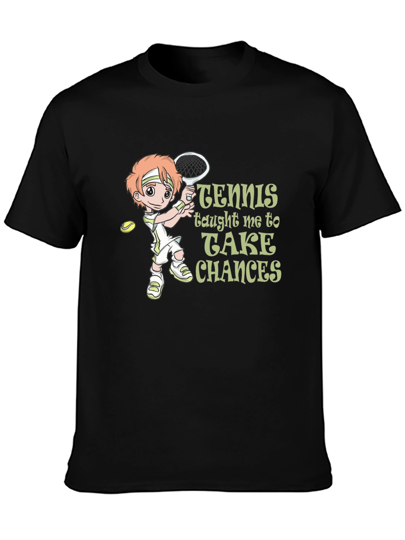 Tennis Graphic T-Shirt - Take Chances Tee
