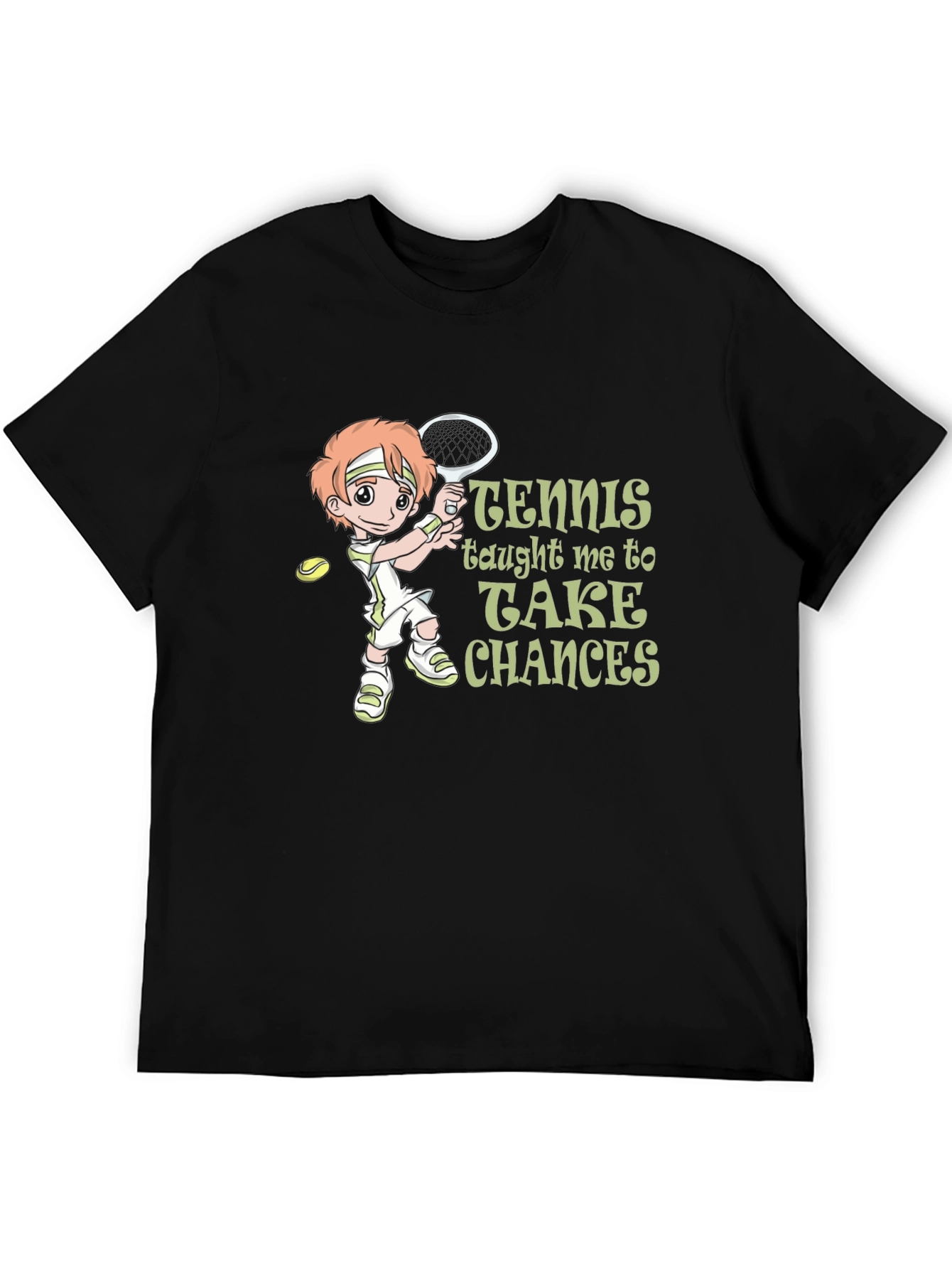 Tennis Graphic T-Shirt - Take Chances Tee