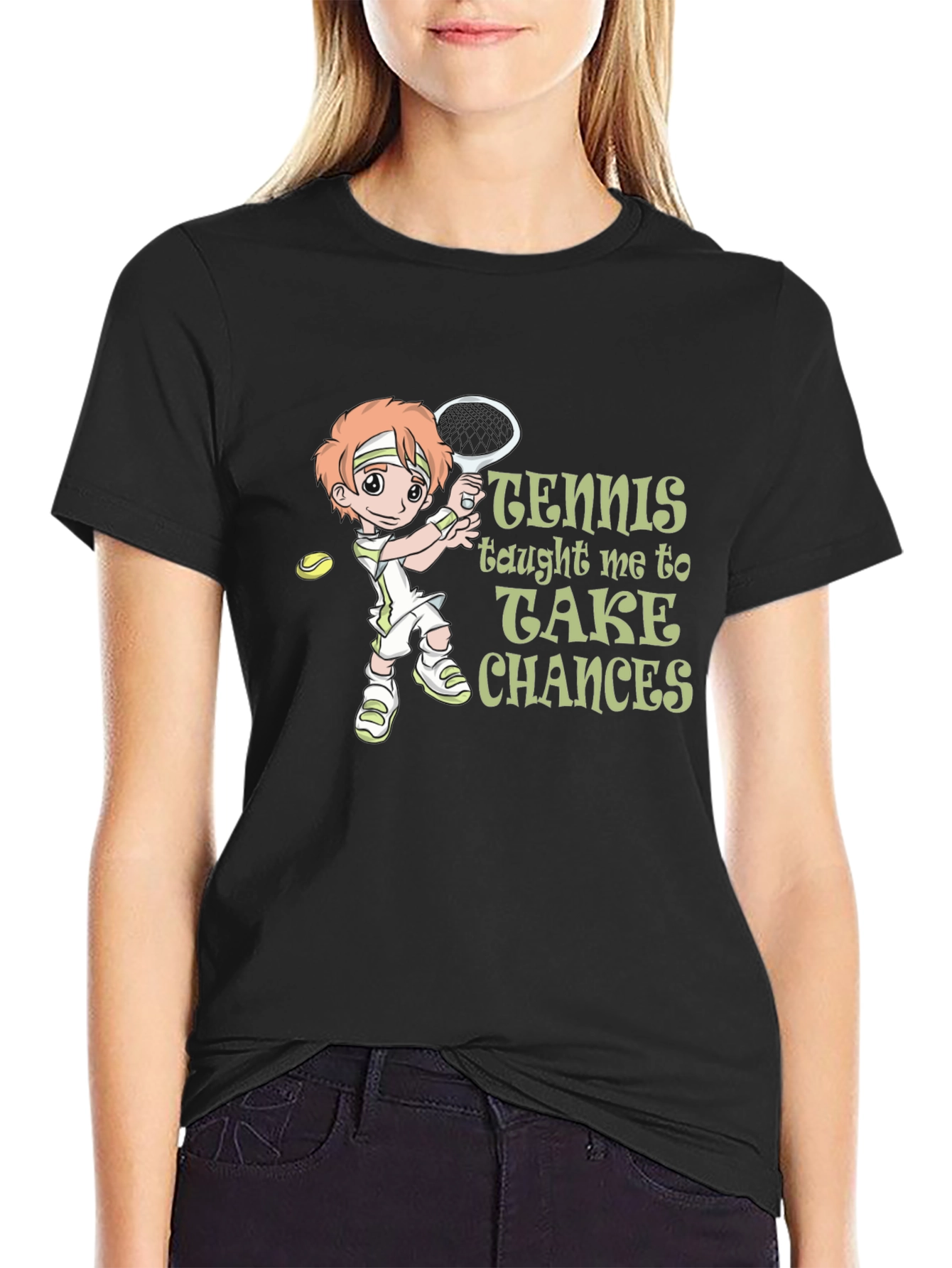 Tennis Graphic T-Shirt - Take Chances Tee