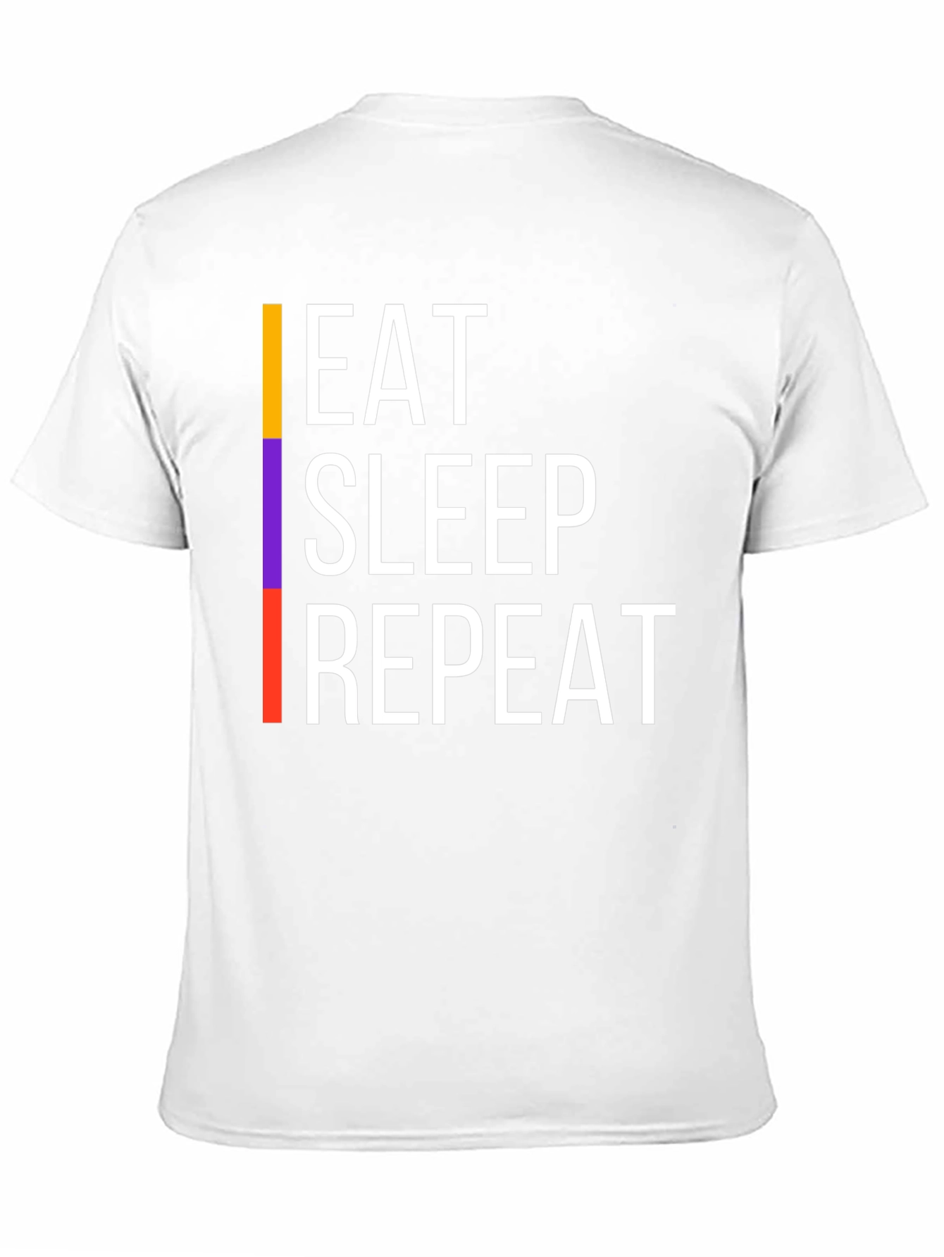 Eat Sleep Repeat Graphic Tee - Black