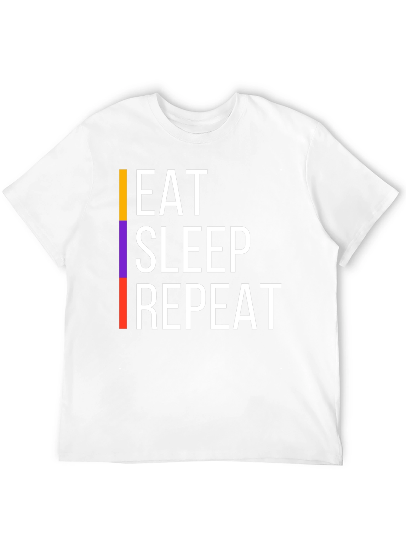 Eat Sleep Repeat Graphic Tee - Black