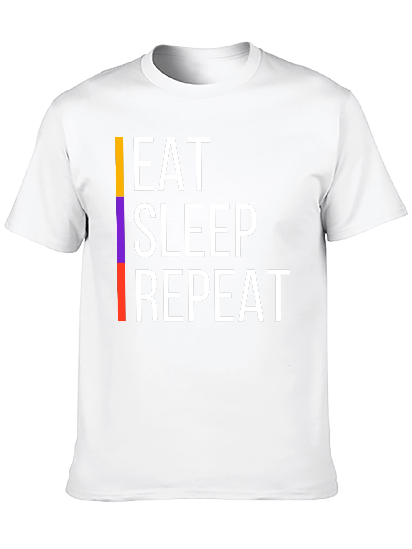Eat Sleep Repeat Graphic Tee - Black
