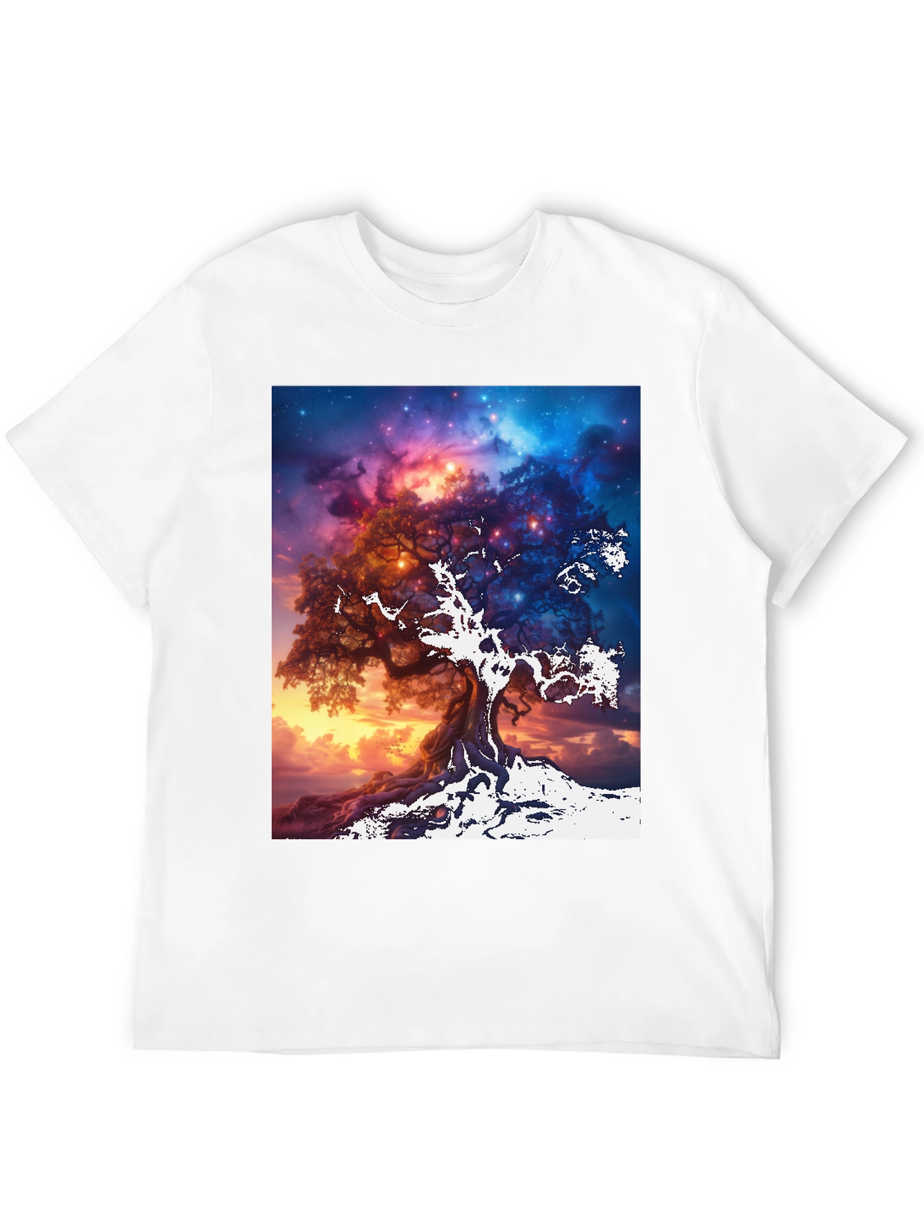 Mystic Tree Graphic Tee - Unisex Black T-Shirt