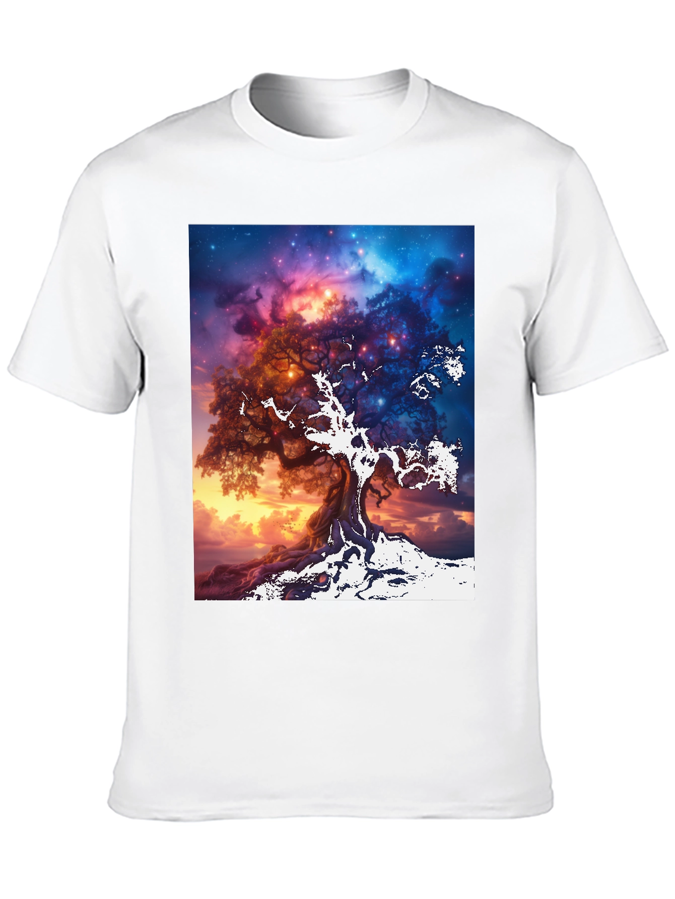 Mystic Tree Graphic Tee - Unisex Black T-Shirt