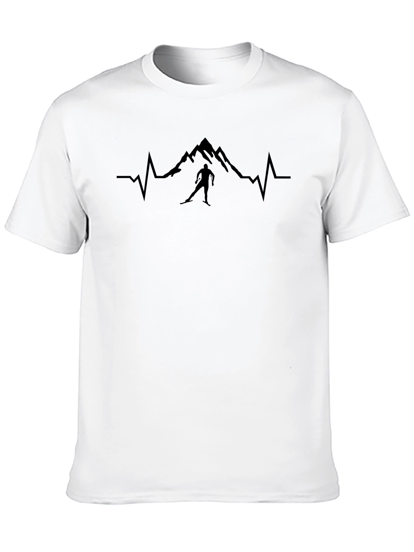 Mountain Ski Heartbeat T-Shirt