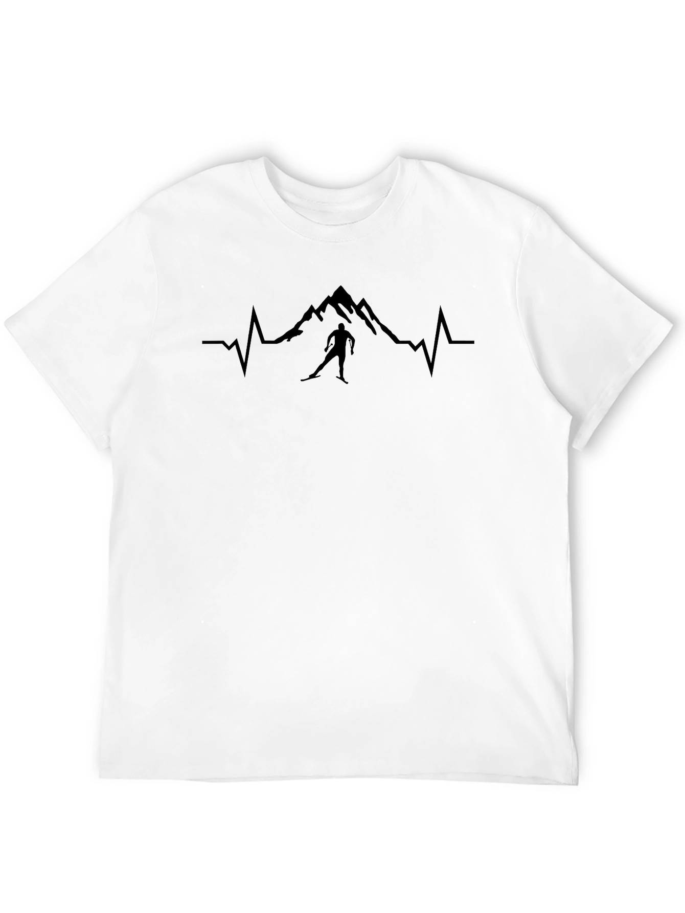 Mountain Ski Heartbeat T-Shirt