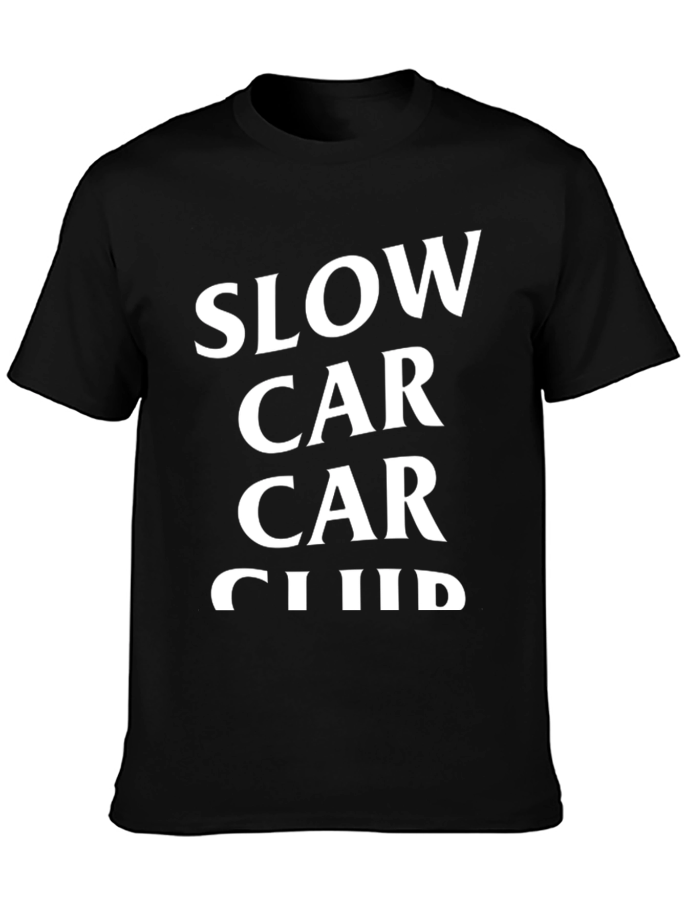 Slow Car Car Club Black Graphic Tee