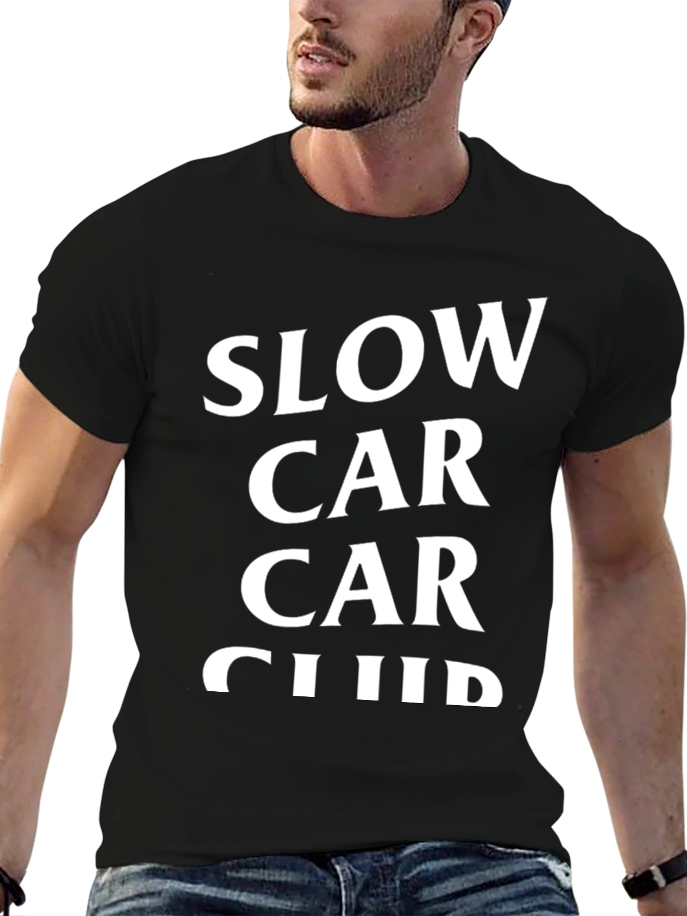 Slow Car Car Club Black Graphic Tee