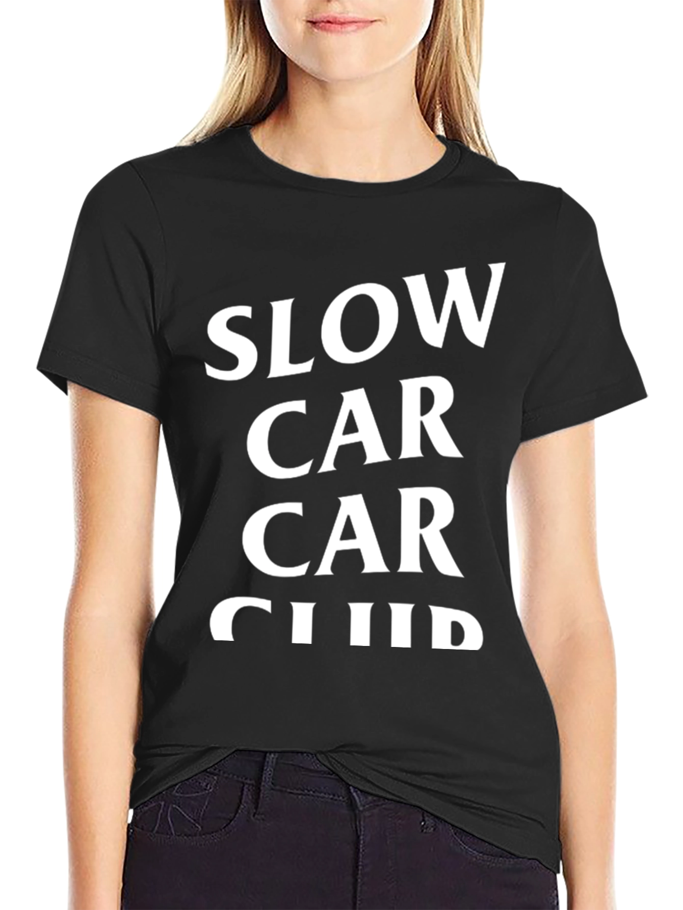 Slow Car Car Club Black Graphic Tee