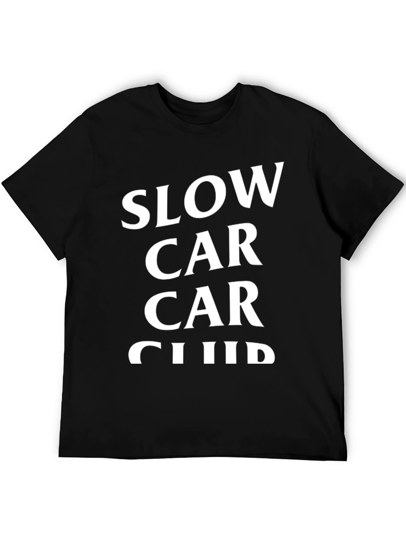 Slow Car Car Club Black Graphic Tee