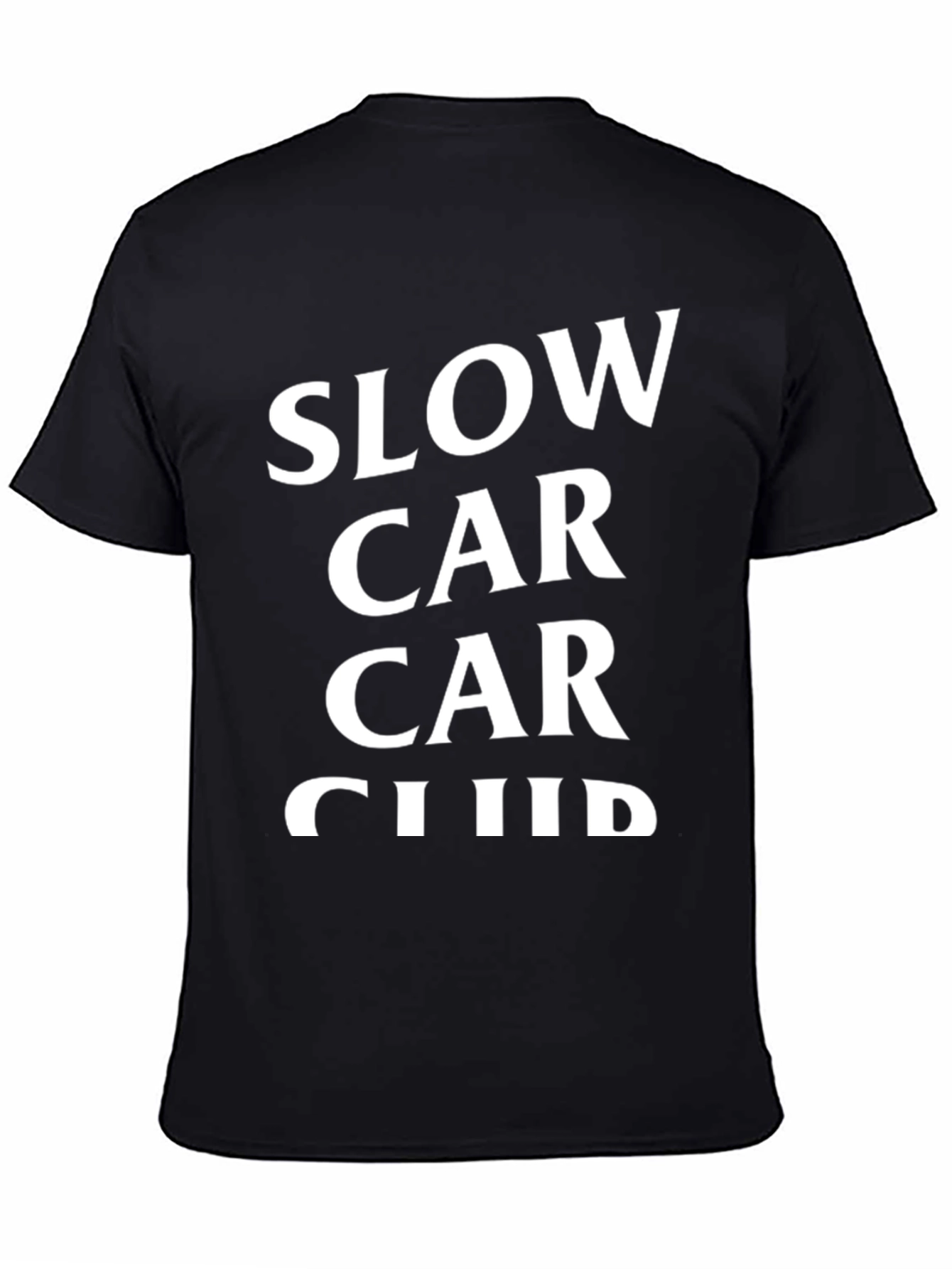 Slow Car Car Club Black Graphic Tee