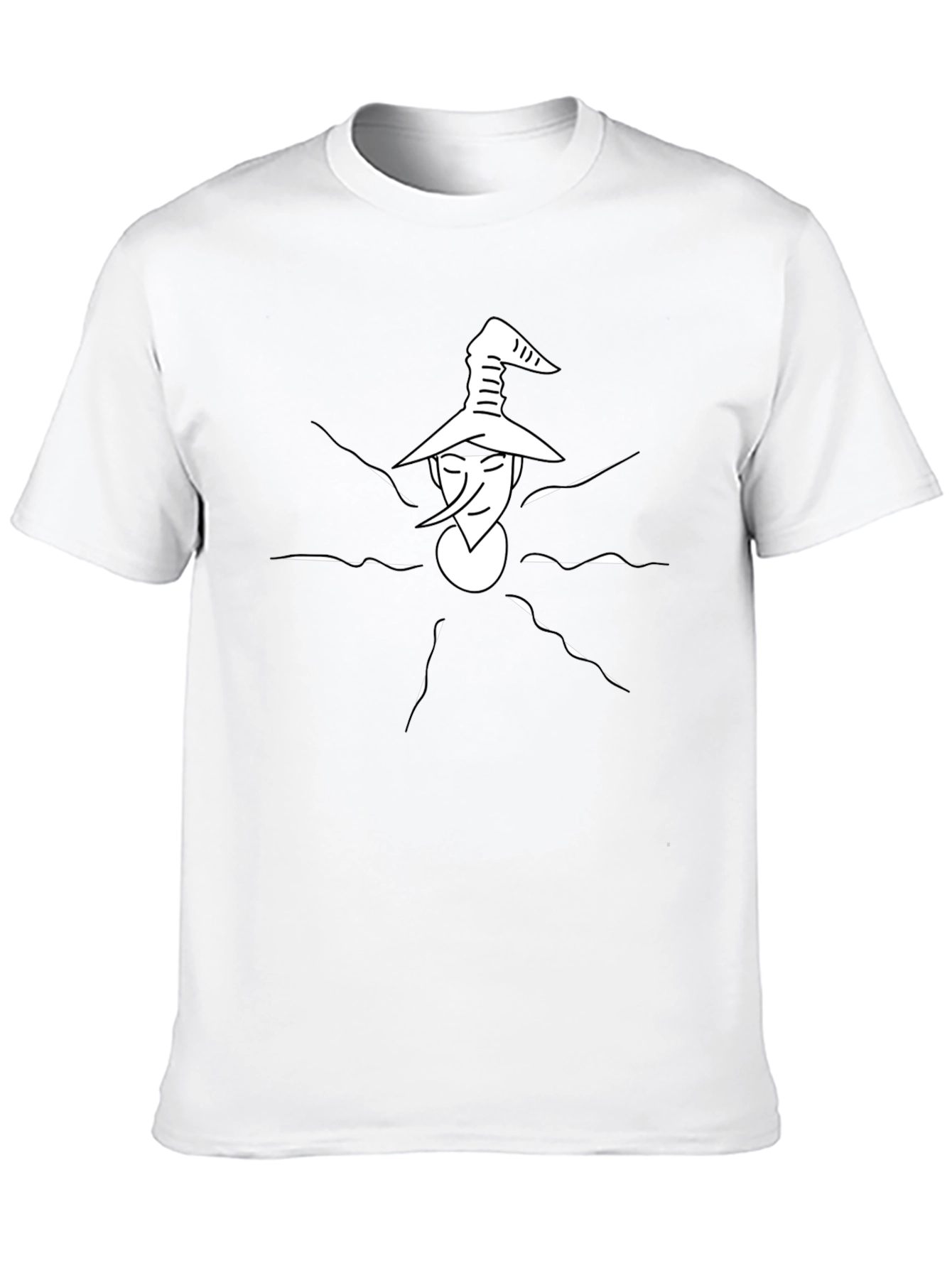 Whimsical Wizard Graphic Tee - Unique Design