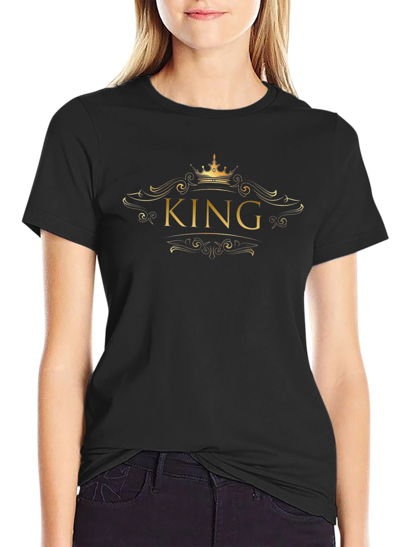 King Graphic Tee - Stylish Crown Design