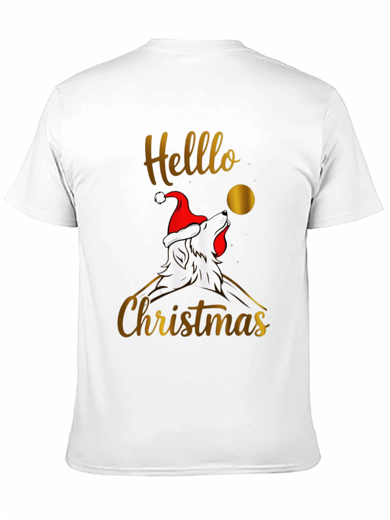 Hello Christmas Wolf T-Shirt