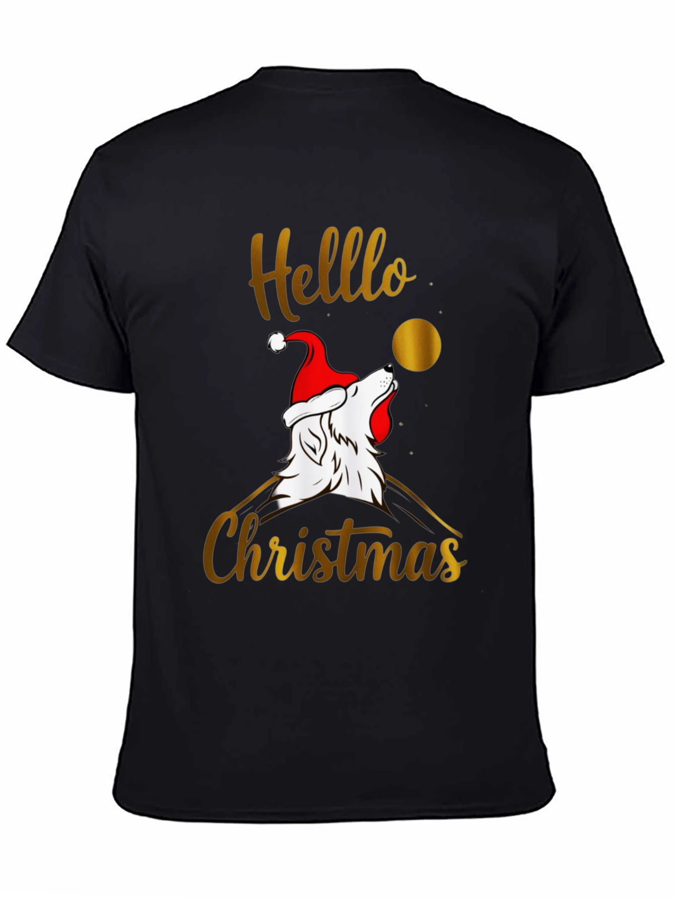 Hello Christmas Wolf T-Shirt