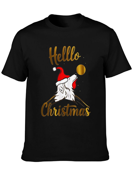 Hello Christmas Wolf T-Shirt