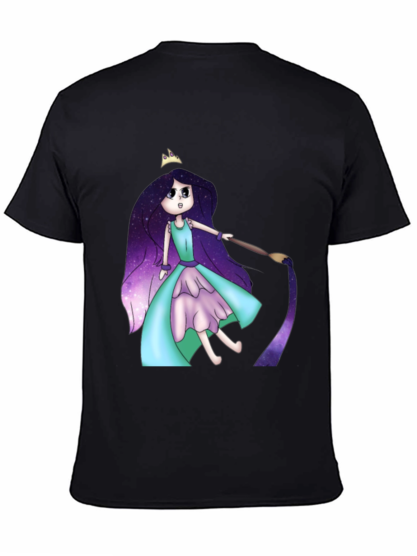 Galaxy Girl Painting T-Shirt - Cool Graphic Tee