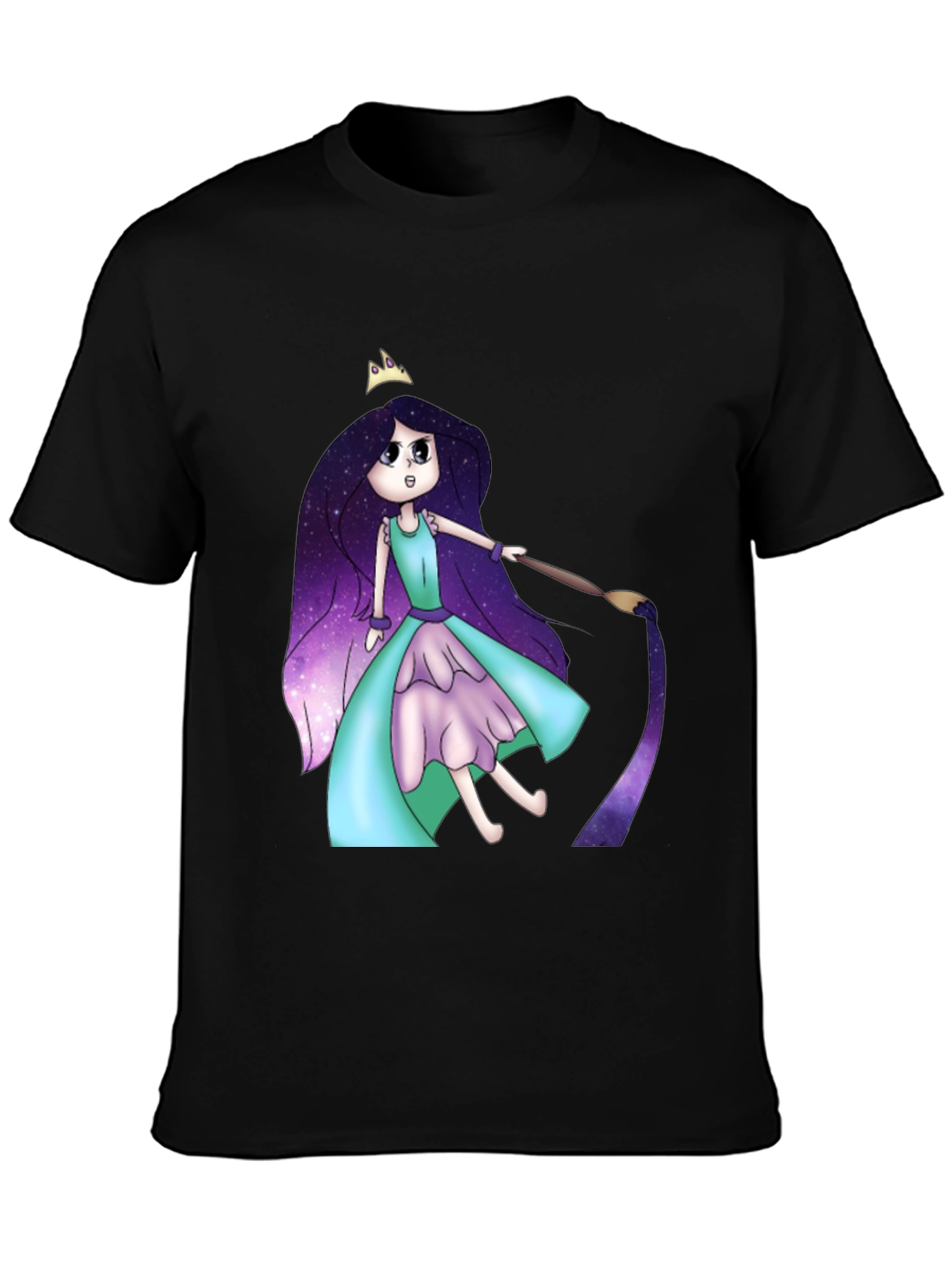 Galaxy Girl Painting T-Shirt - Cool Graphic Tee
