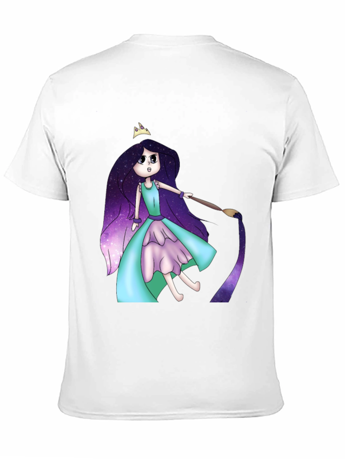 Galaxy Girl Painting T-Shirt - Cool Graphic Tee