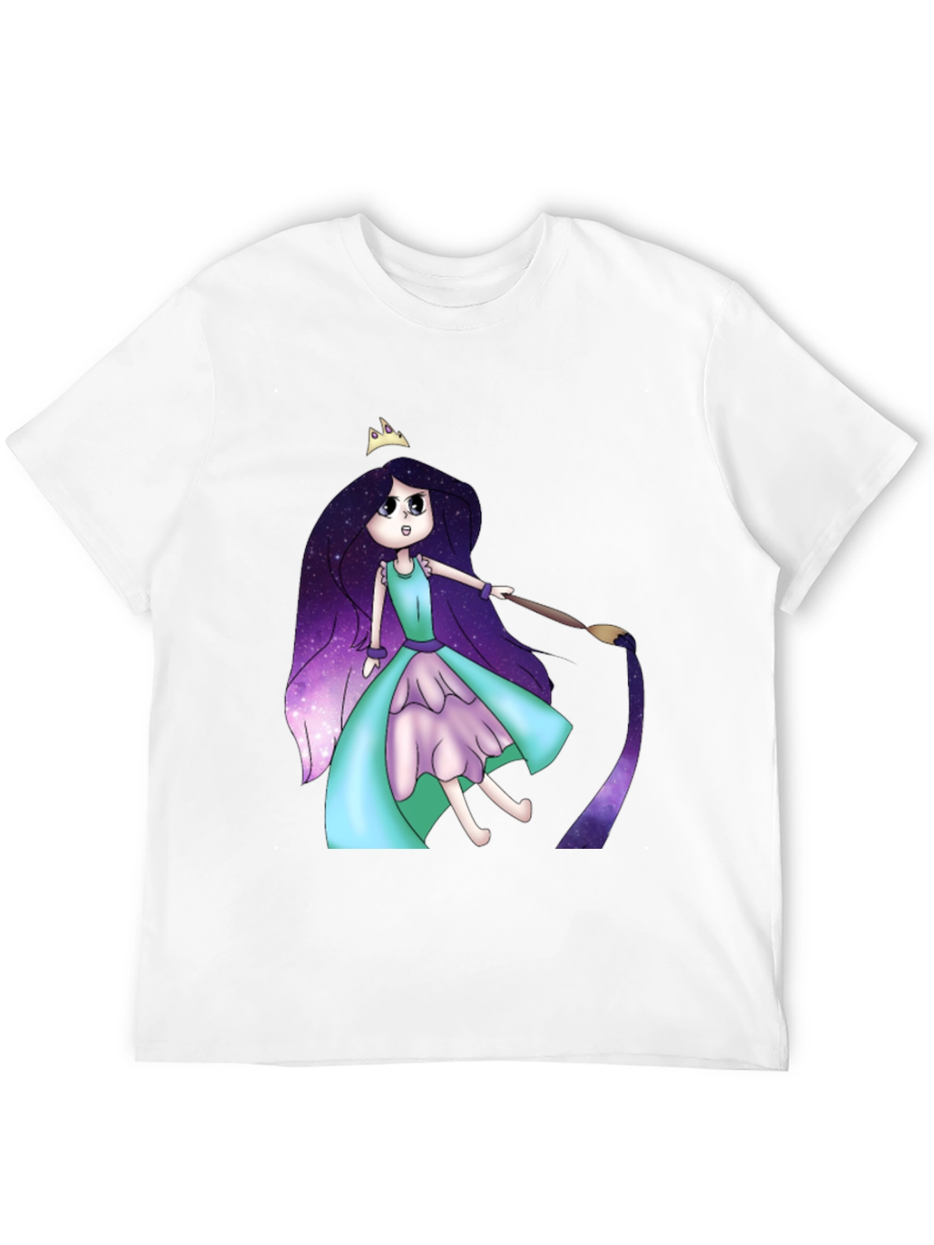 Galaxy Girl Painting T-Shirt - Cool Graphic Tee