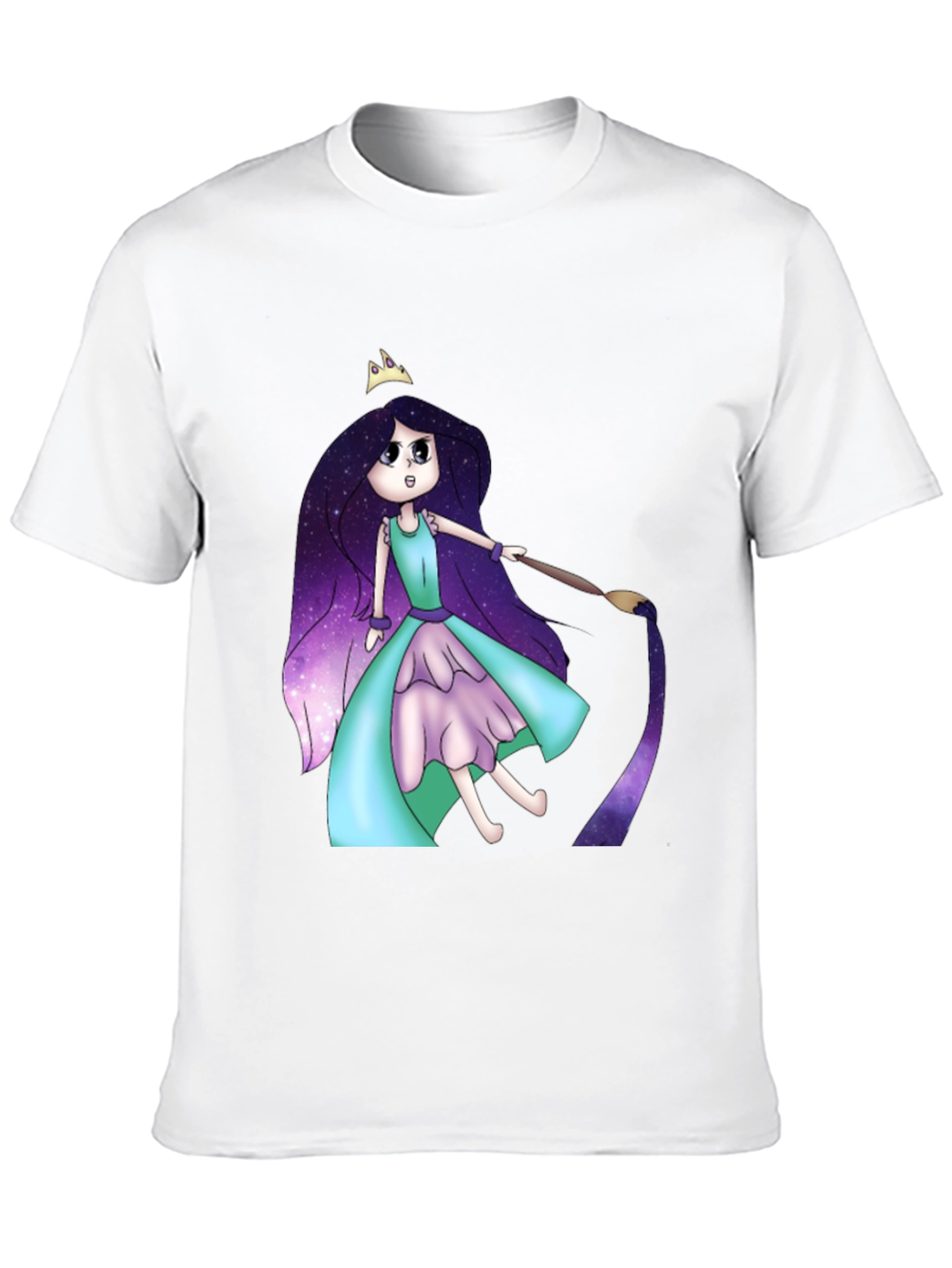 Galaxy Girl Painting T-Shirt - Cool Graphic Tee