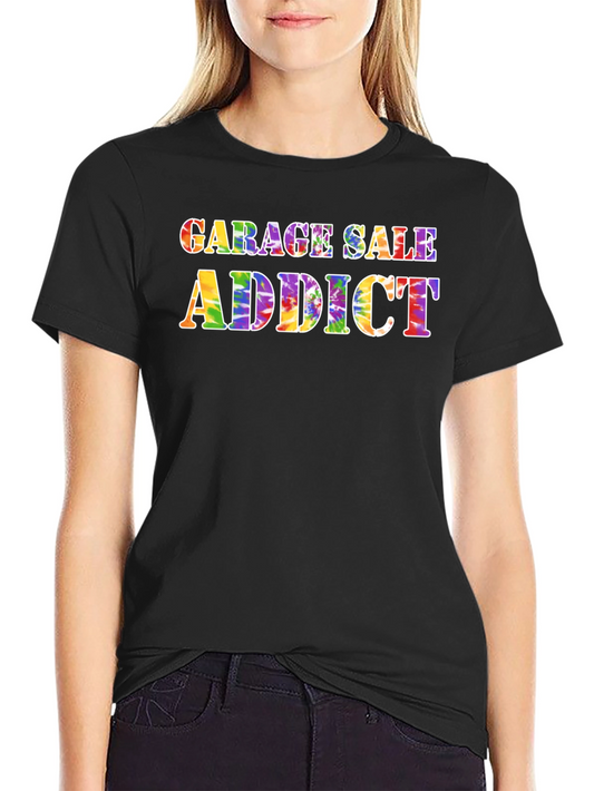 Garage Sale Addict Tie-Dye Graphic Tee