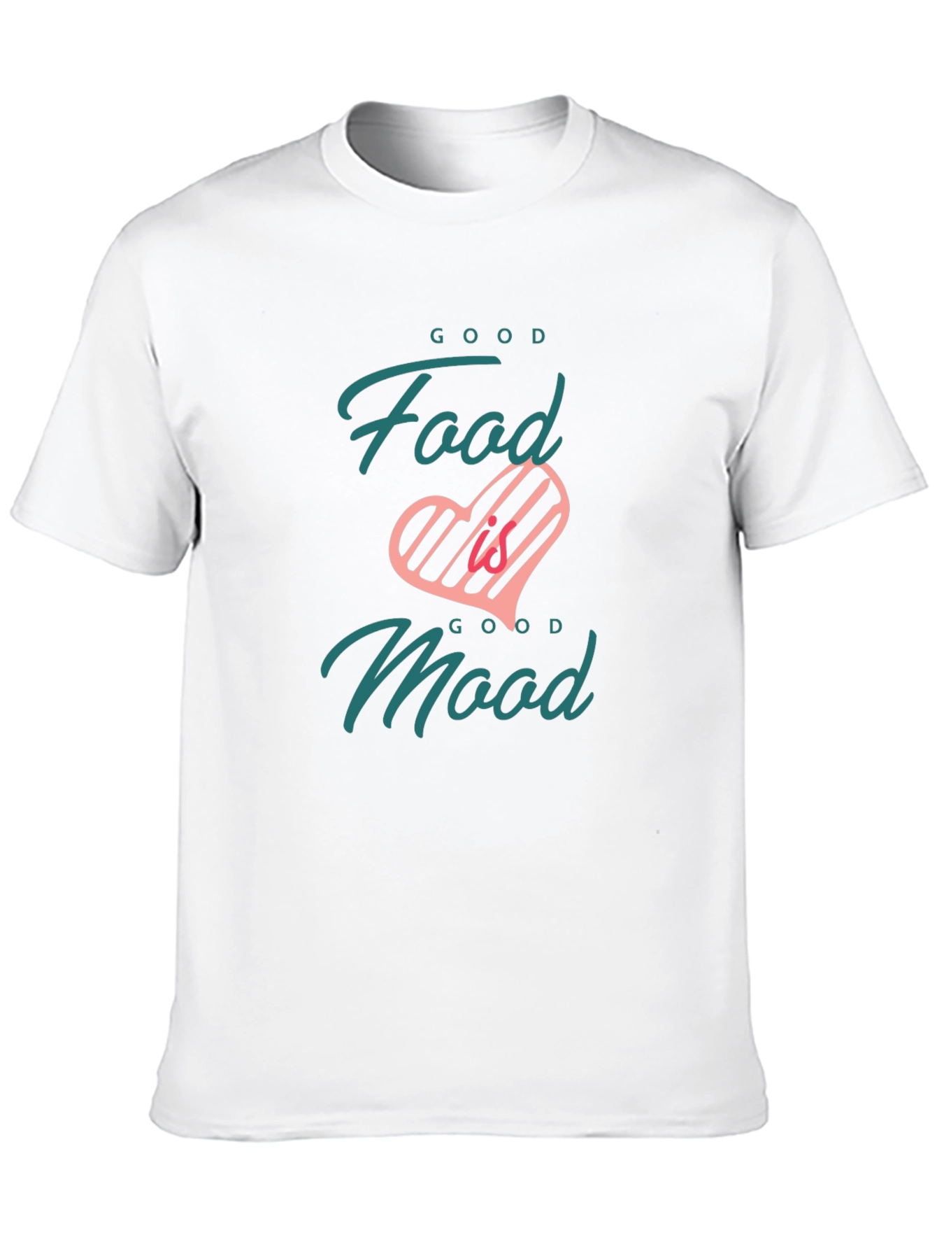 Good Food Good Mood Black Graphic Tee