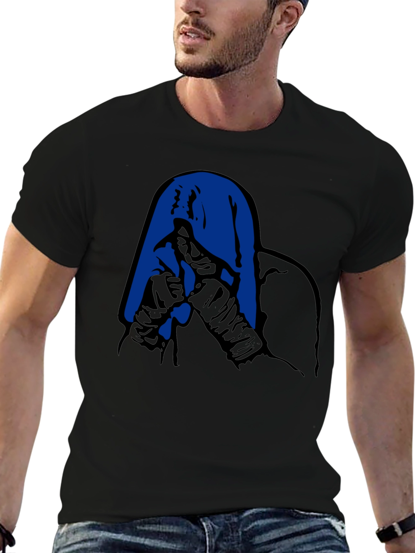 Hooded Graphic Tee - Unique Design Casual Style