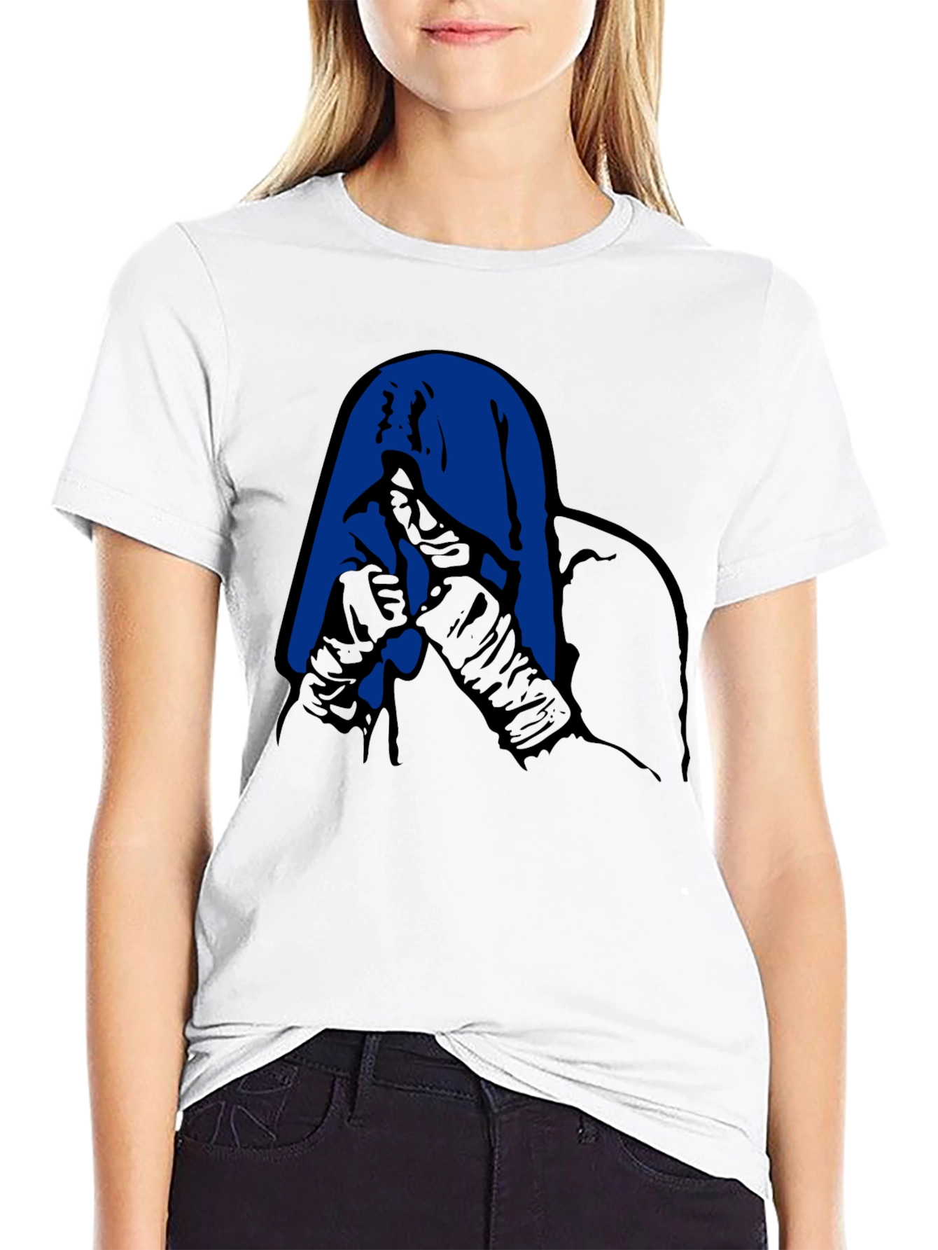 Hooded Graphic Tee - Unique Design Casual Style