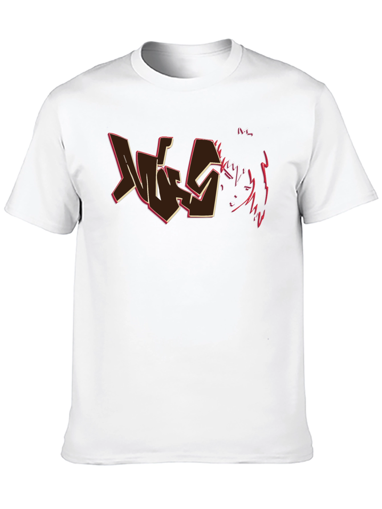 Edgy Graphic T-Shirt - Black Cotton Tee