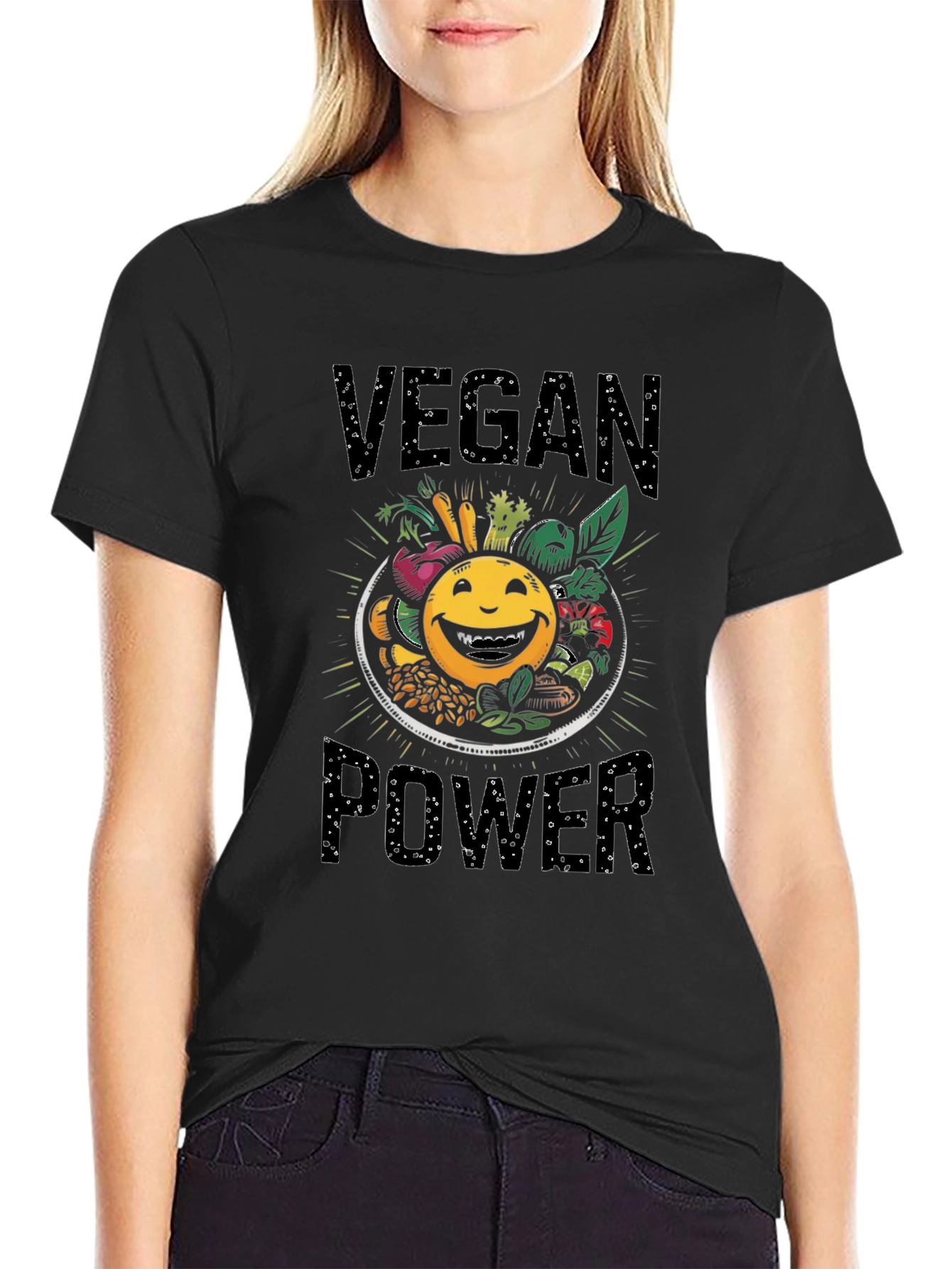 Vegan Power T-Shirt - Eat Your Veggies!