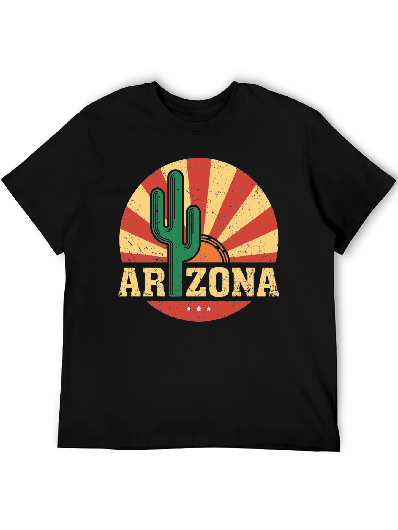 Arizona Cactus Graphic Tee - Retro Style