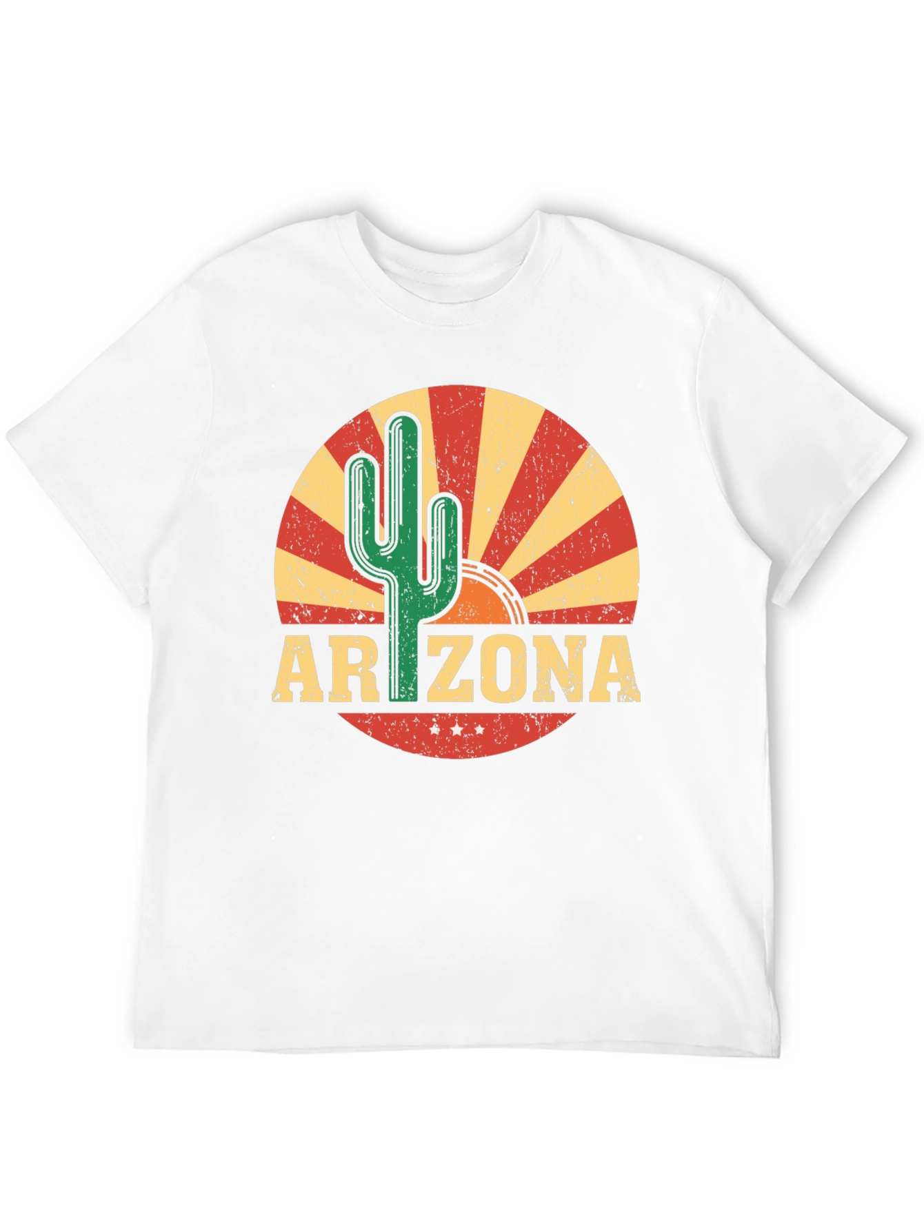 Arizona Cactus Graphic Tee - Retro Style
