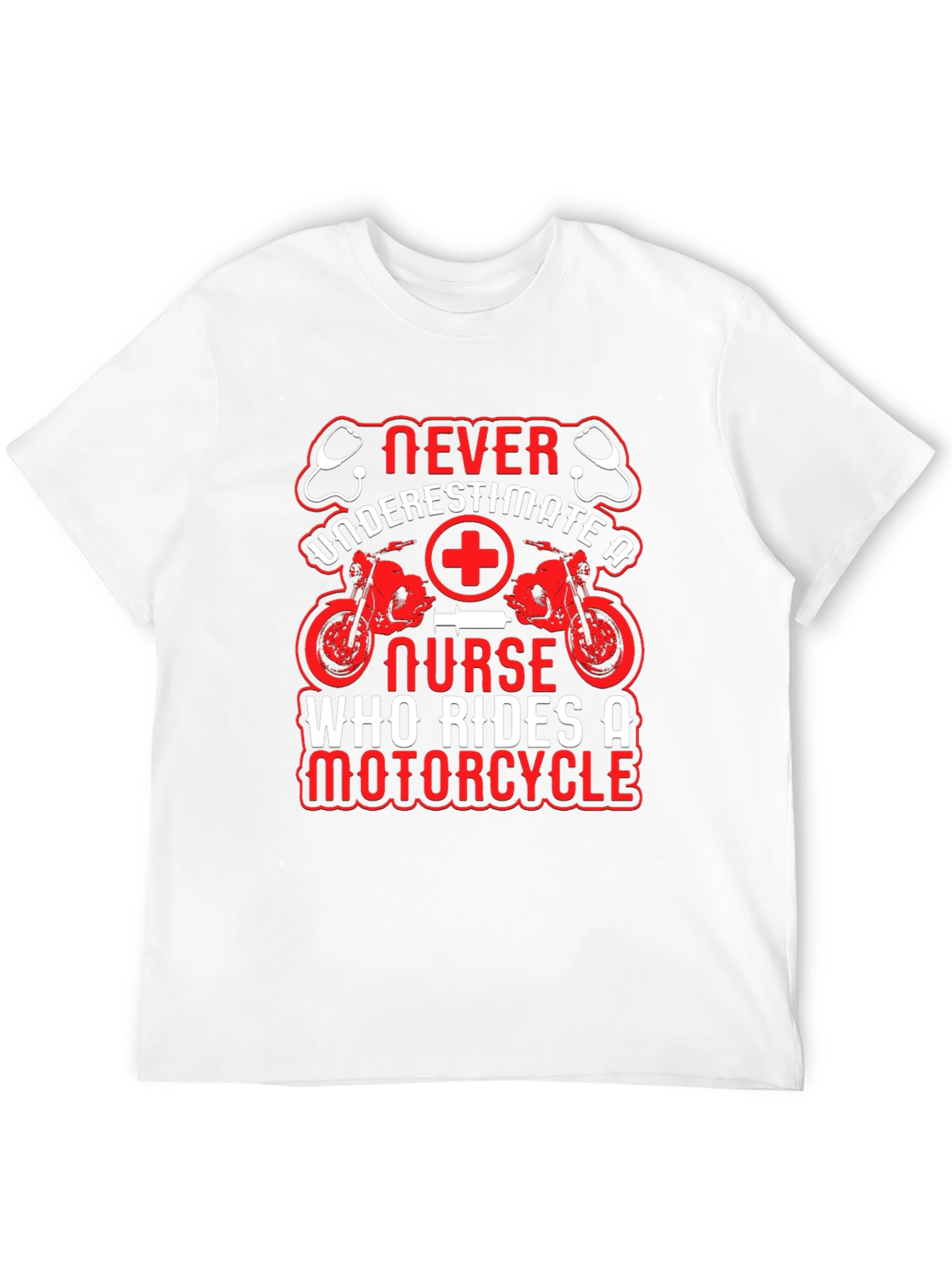 Nurse Motorcycle Graphic T-Shirt - Ride with Pride!