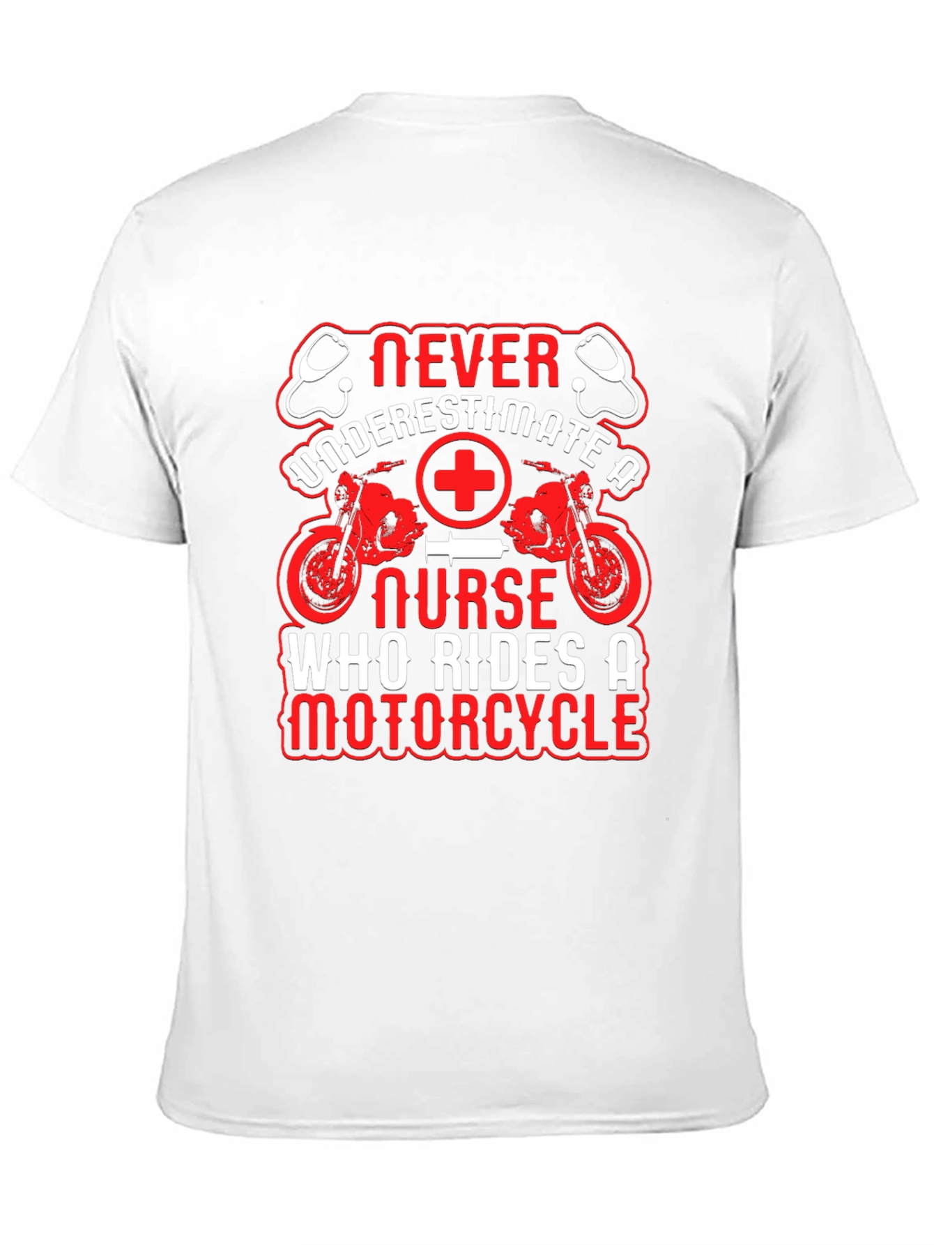 Nurse Motorcycle Graphic T-Shirt - Ride with Pride!