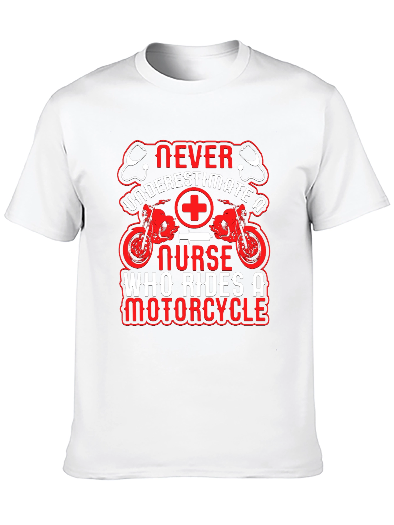 Nurse Motorcycle Graphic T-Shirt - Ride with Pride!