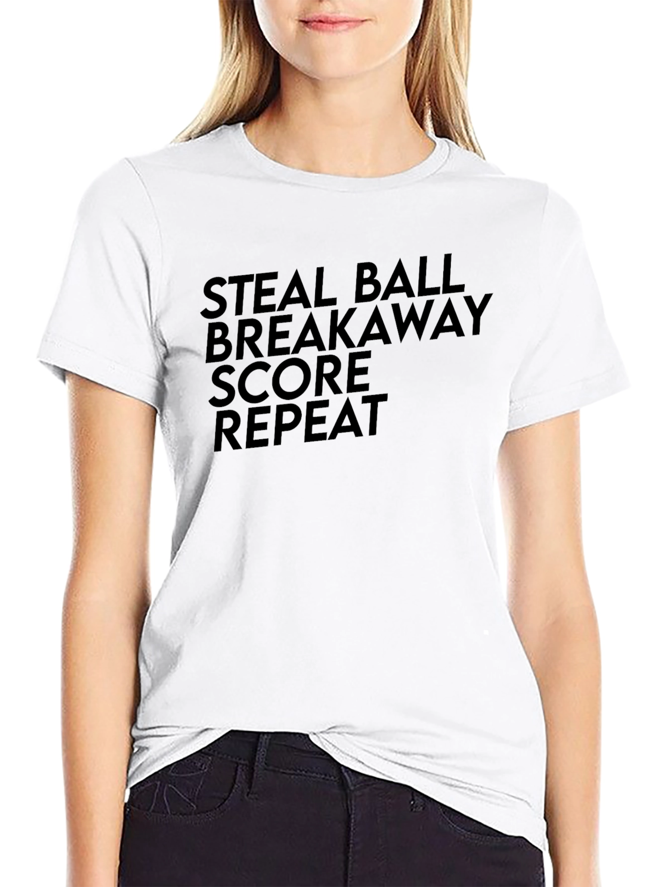 Steal Ball Breakaway Mens Black Graphic Tee