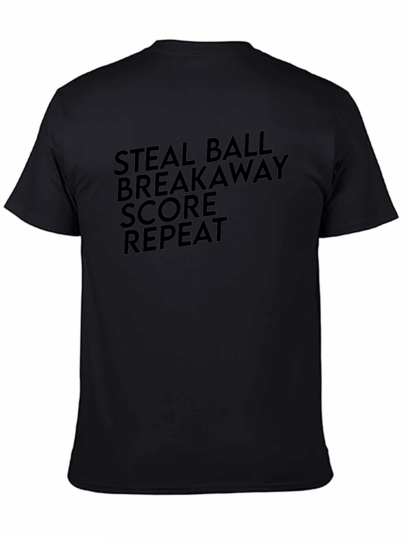 Steal Ball Breakaway Mens Black Graphic Tee