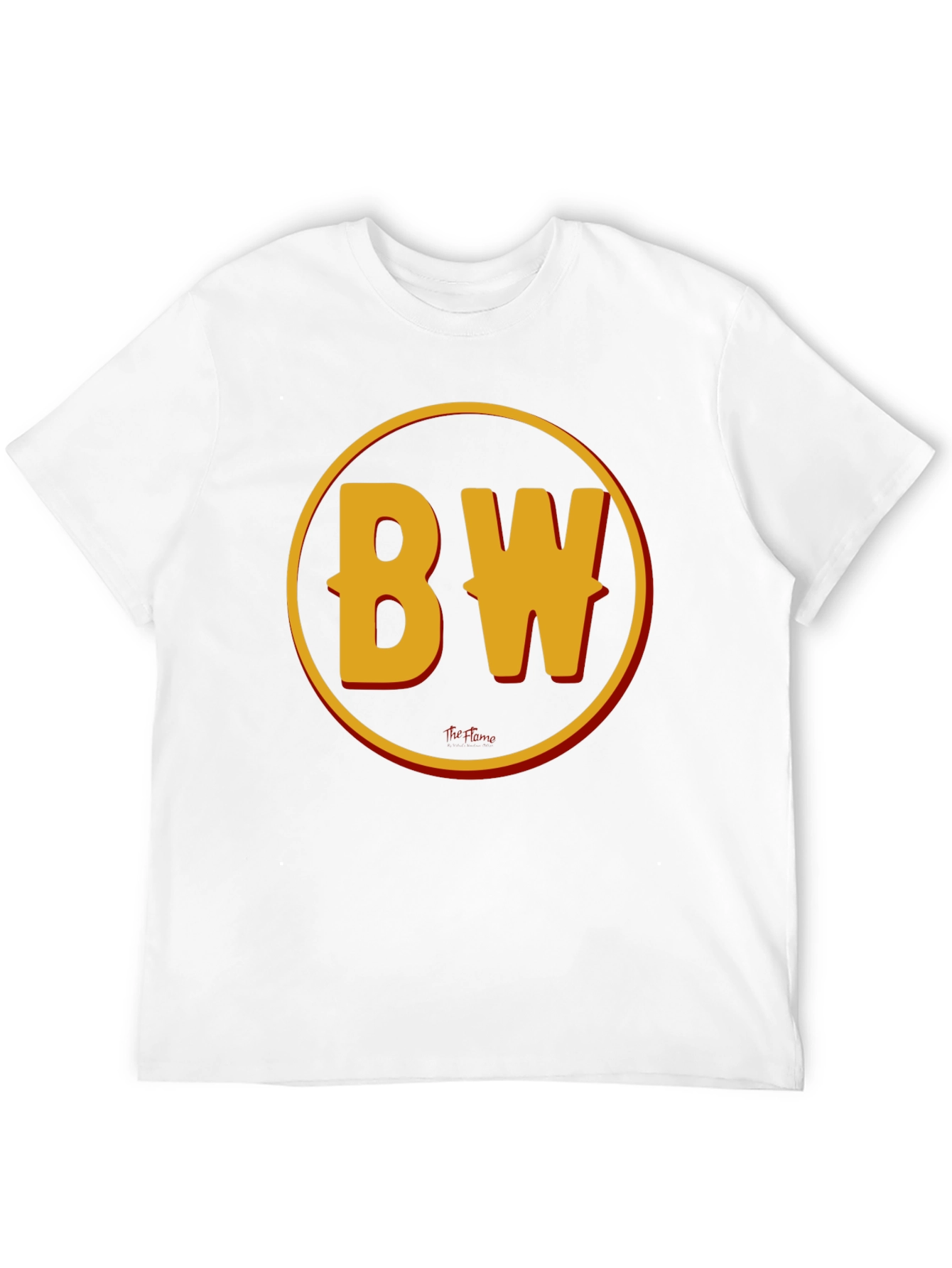 BW Initials Graphic Print Black T-Shirt