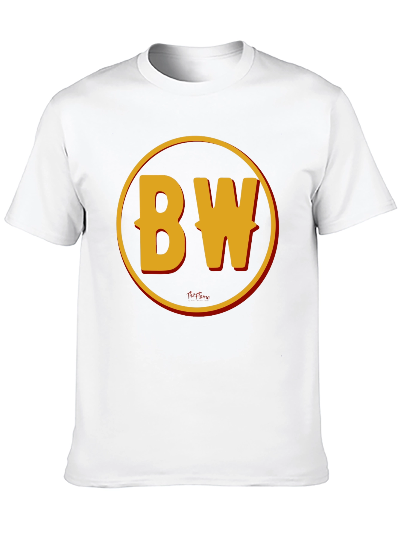 BW Initials Graphic Print Black T-Shirt
