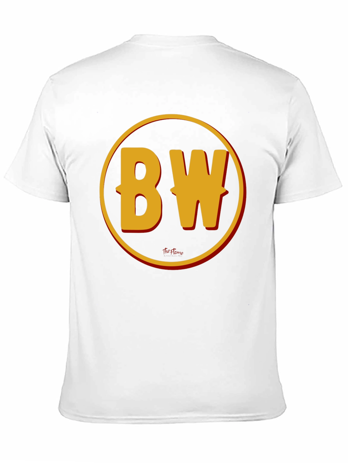 BW Initials Graphic Print Black T-Shirt