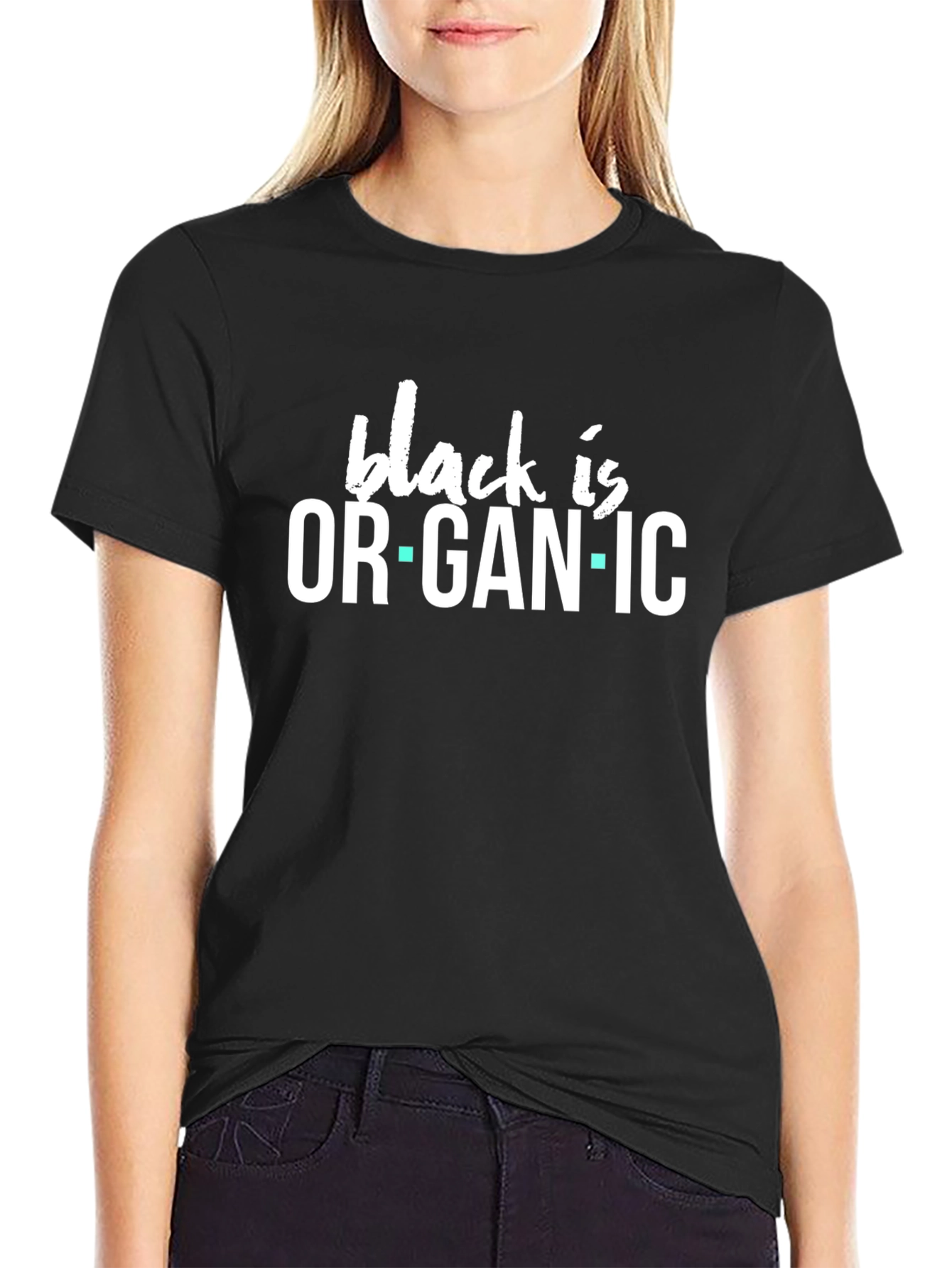 Black is Organic Graphic Tee