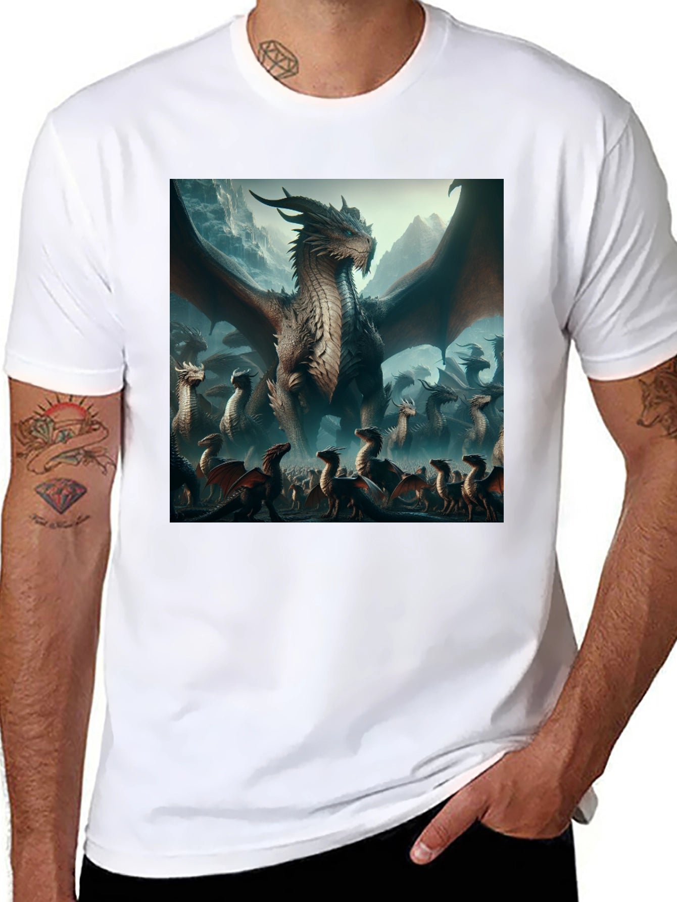 Dragon T-Shirt - Fantasy Art Graphic Tee