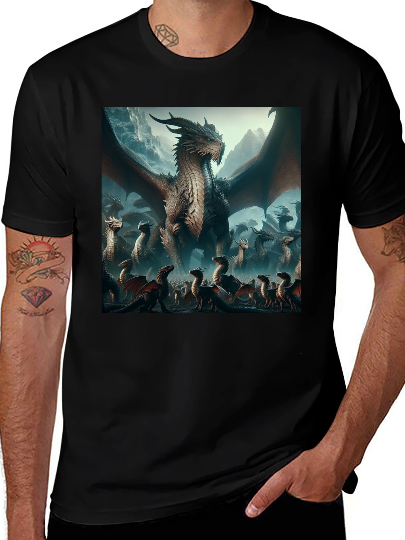 Dragon T-Shirt - Fantasy Art Graphic Tee