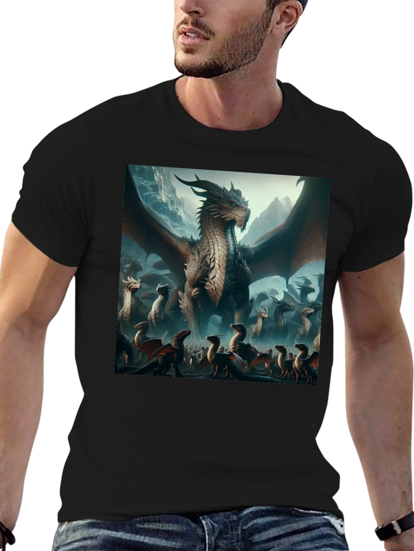 Dragon T-Shirt - Fantasy Art Graphic Tee