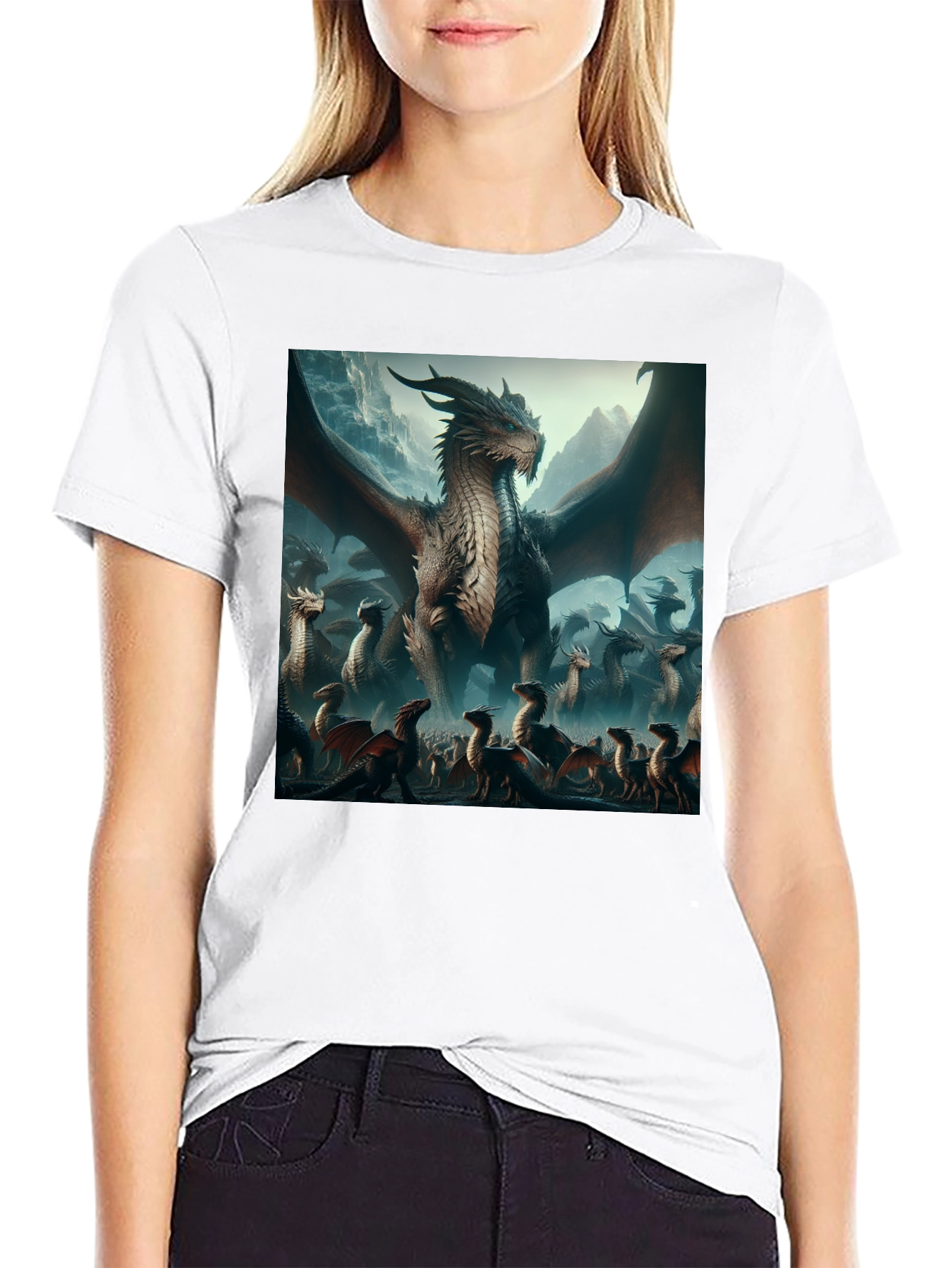 Dragon T-Shirt - Fantasy Art Graphic Tee