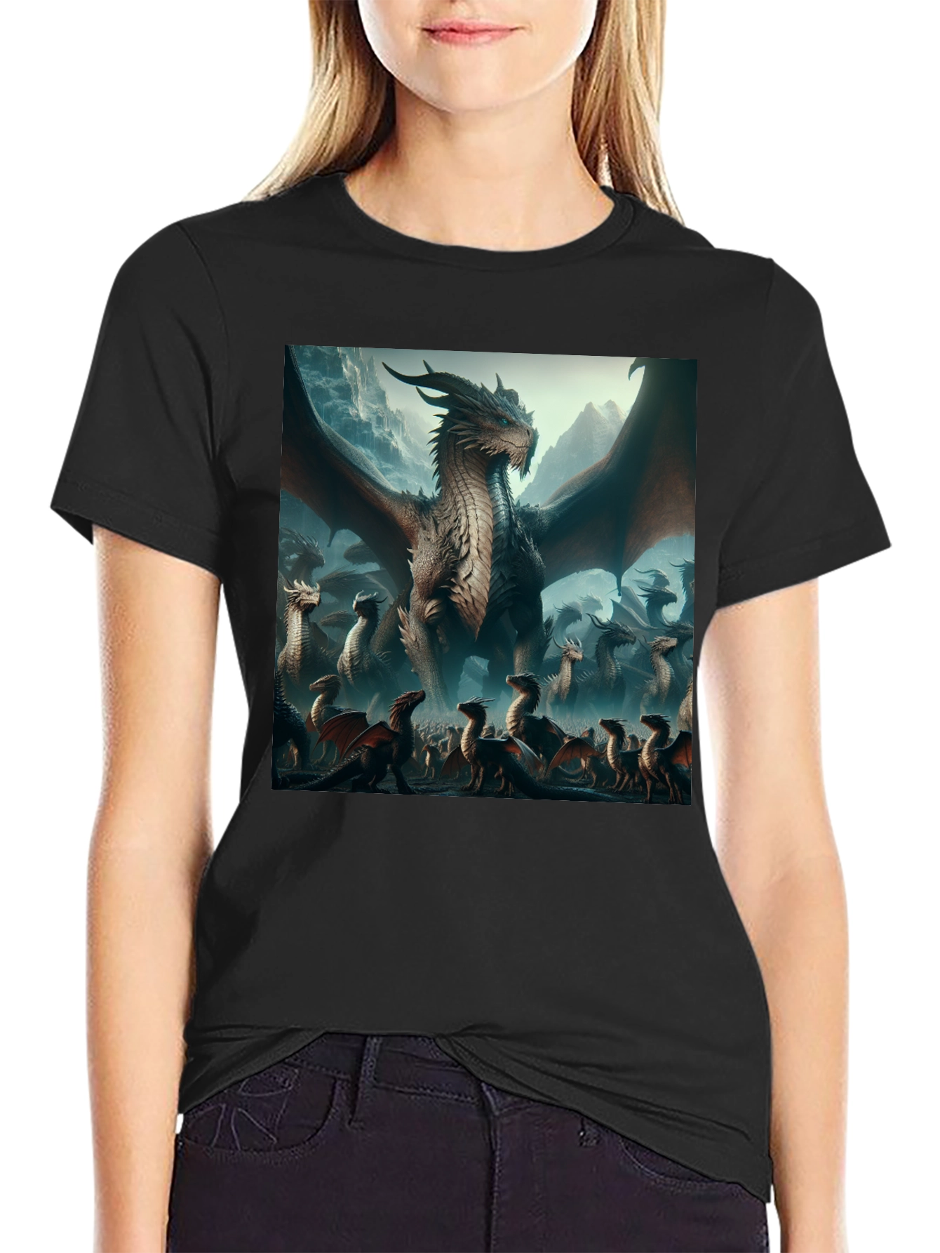 Dragon T-Shirt - Fantasy Art Graphic Tee