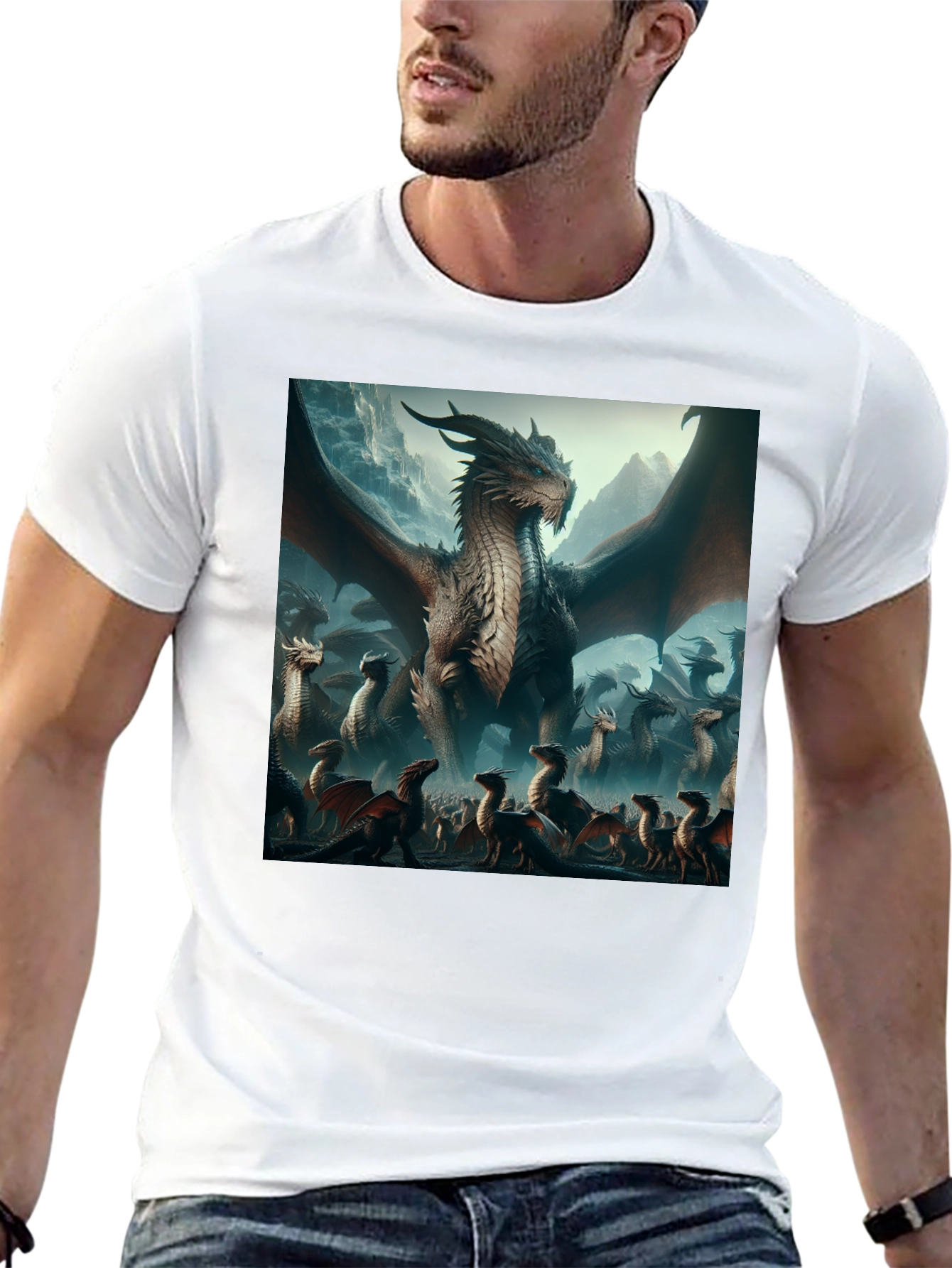 Dragon T-Shirt - Fantasy Art Graphic Tee