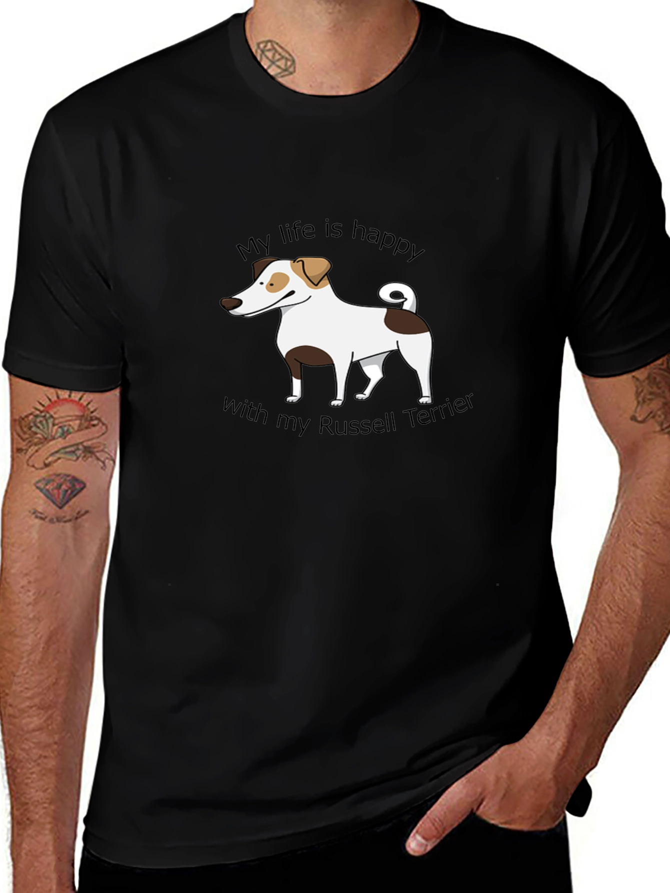 Happy Life Russell Terrier T-Shirt